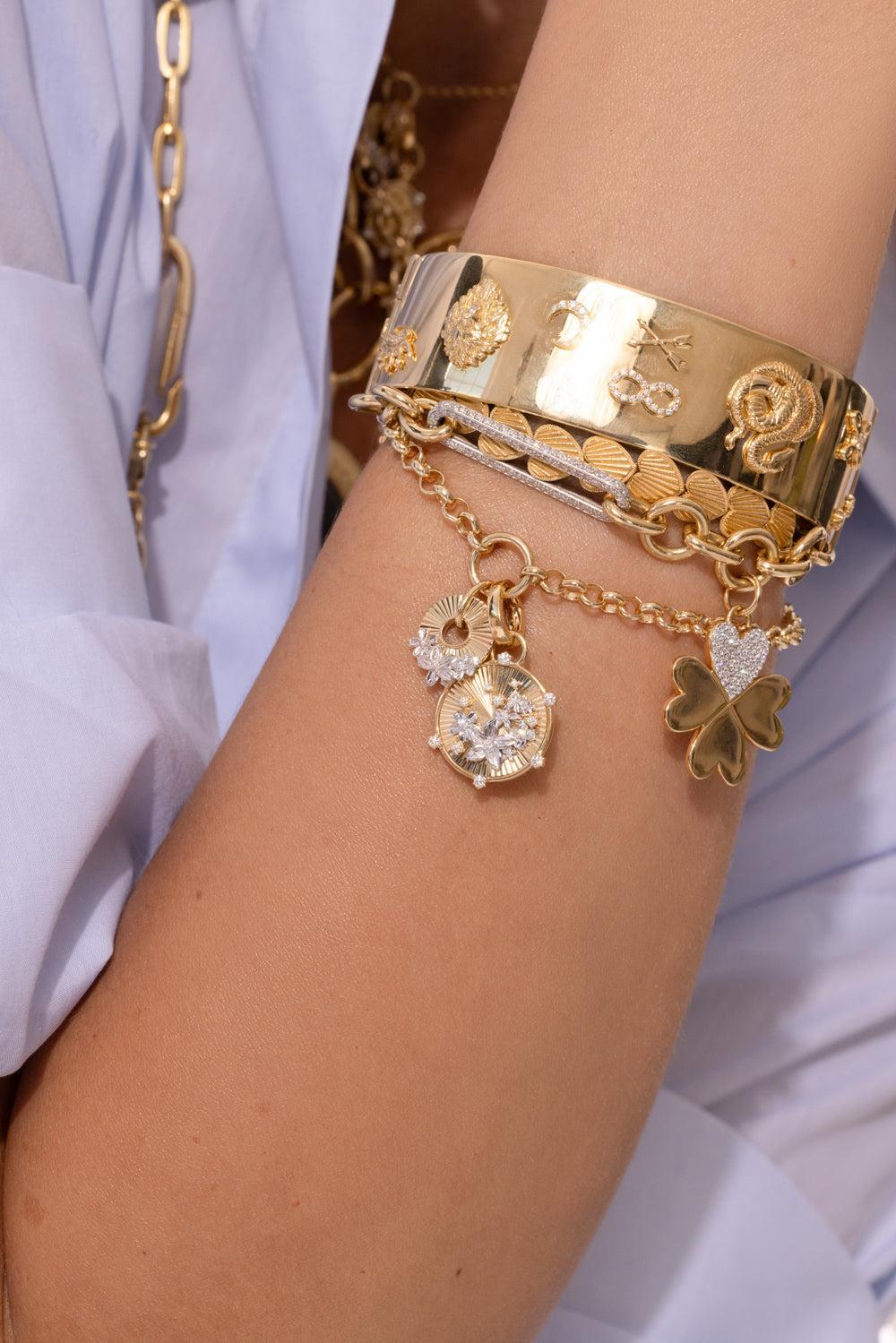 Blossoms Baby Medallion-YELLOW GOLD-JEWELRYFINE JEWELPENDANT-FOUNDRAE