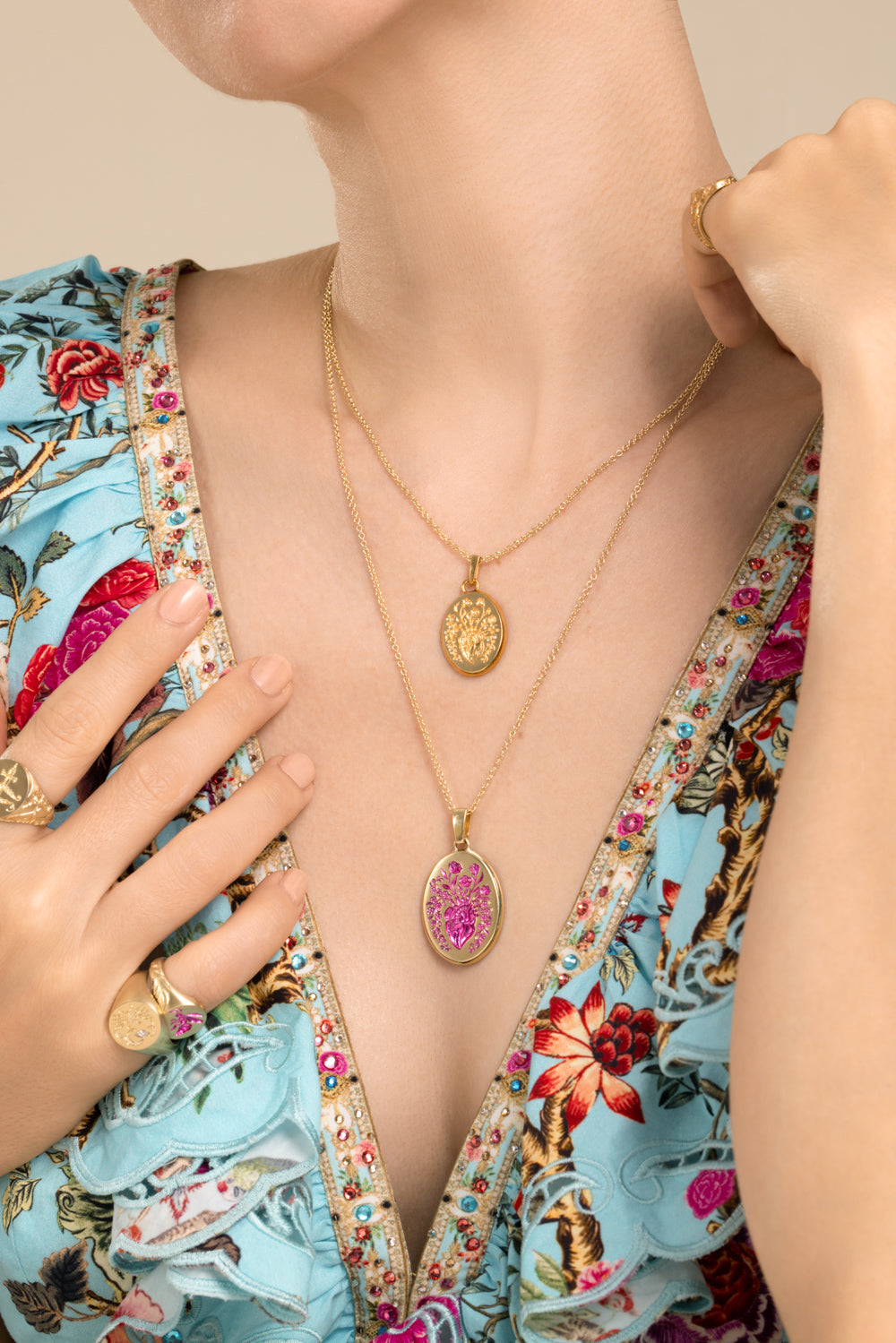 Yellow Small Heart Pendant Necklace