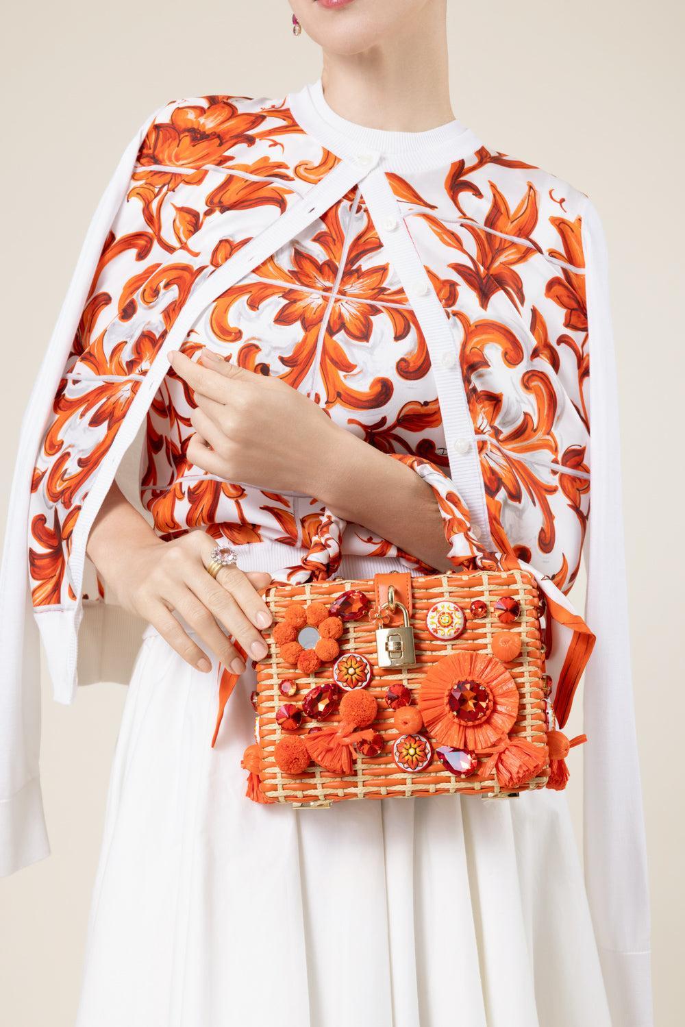 Dolce Box Bag - Maiolica Orange-ORANGE-HANDBAGTOP HANDLE-DOLCE & GABBANA