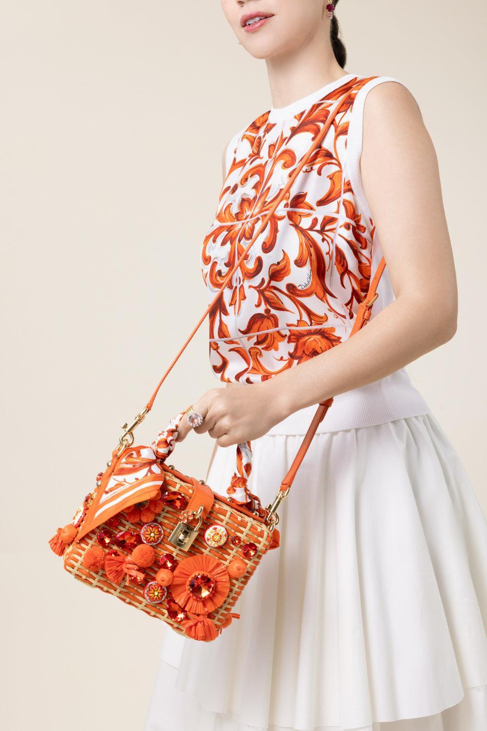 Dolce Box Bag - Maiolica Orange-ORANGE-HANDBAGTOP HANDLE-DOLCE & GABBANA