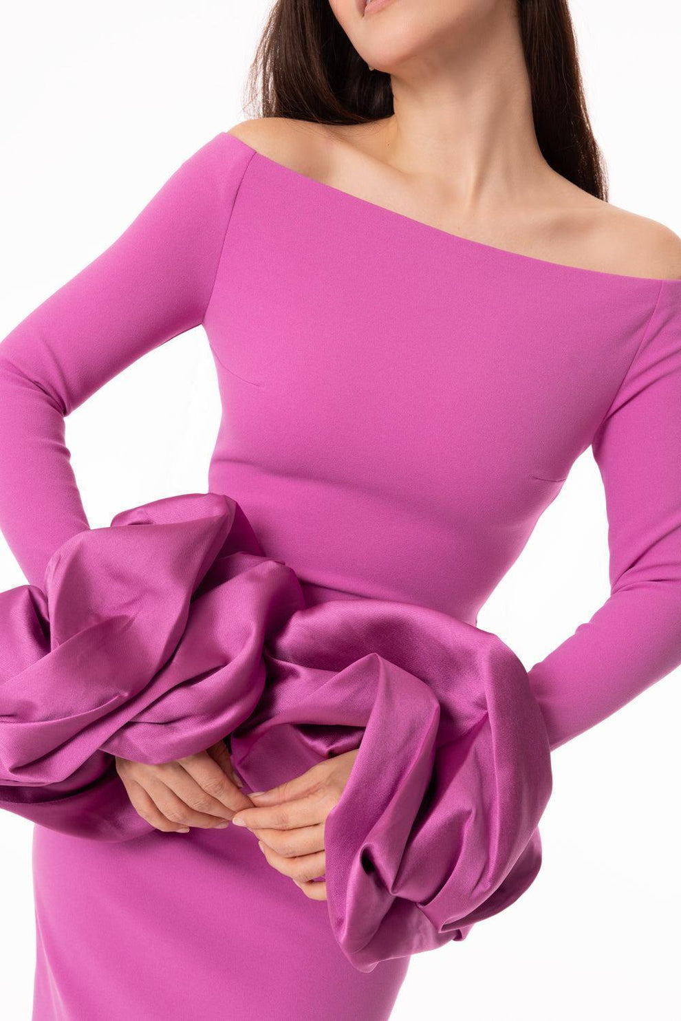 solace pink dress SOLACE London Iyana Maxi Dress in Rose Pink