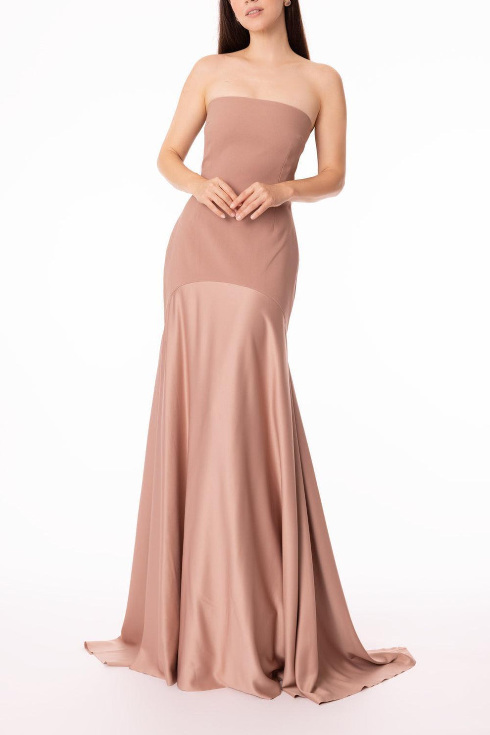 fitted lace wedding dress The Calla Maxi Dress in Emerald Green main image 0