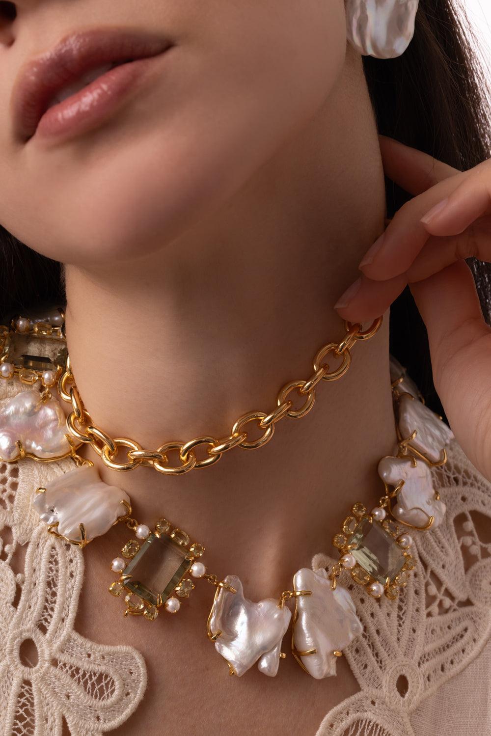 Sienna Necklace-YELLOW-JEWELRYBOUTIQUENECKLACE O-BOUNKIT JEWELRY