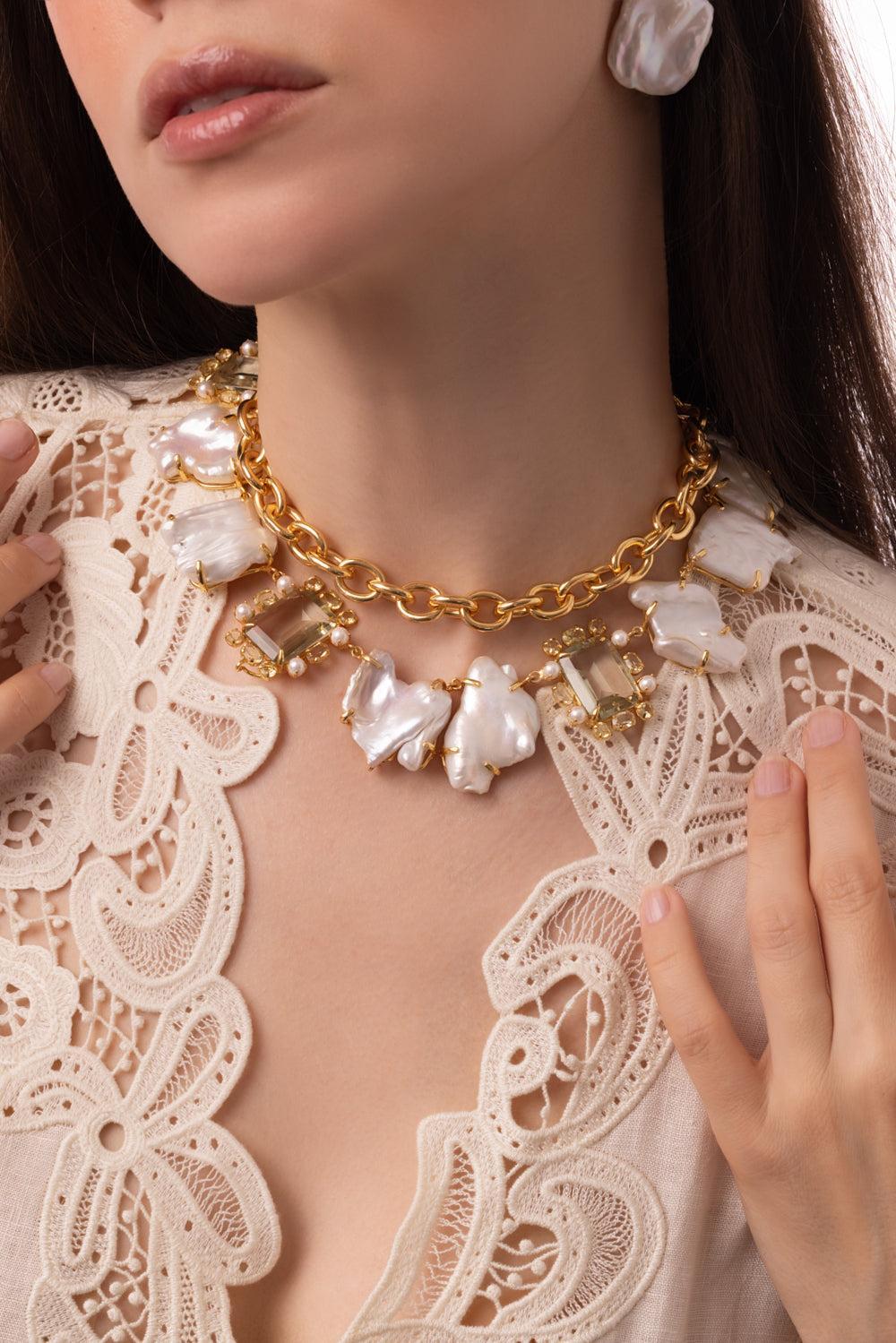 Sienna Necklace-YELLOW-JEWELRYBOUTIQUENECKLACE O-BOUNKIT JEWELRY