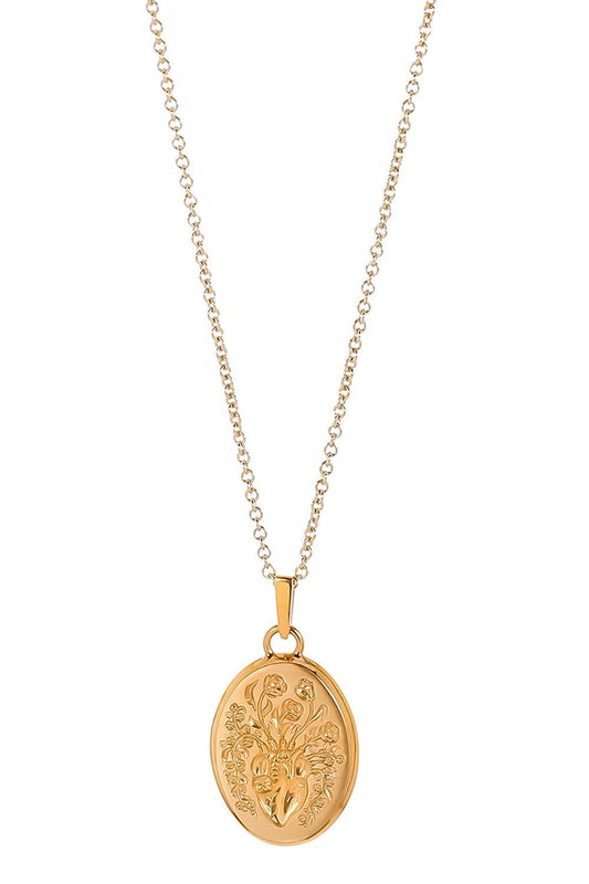 Yellow Small Heart Pendant Necklace-YELLOW GOLD-JEWELRYFINE JEWELNECKLACE O-CASTRO SMITH