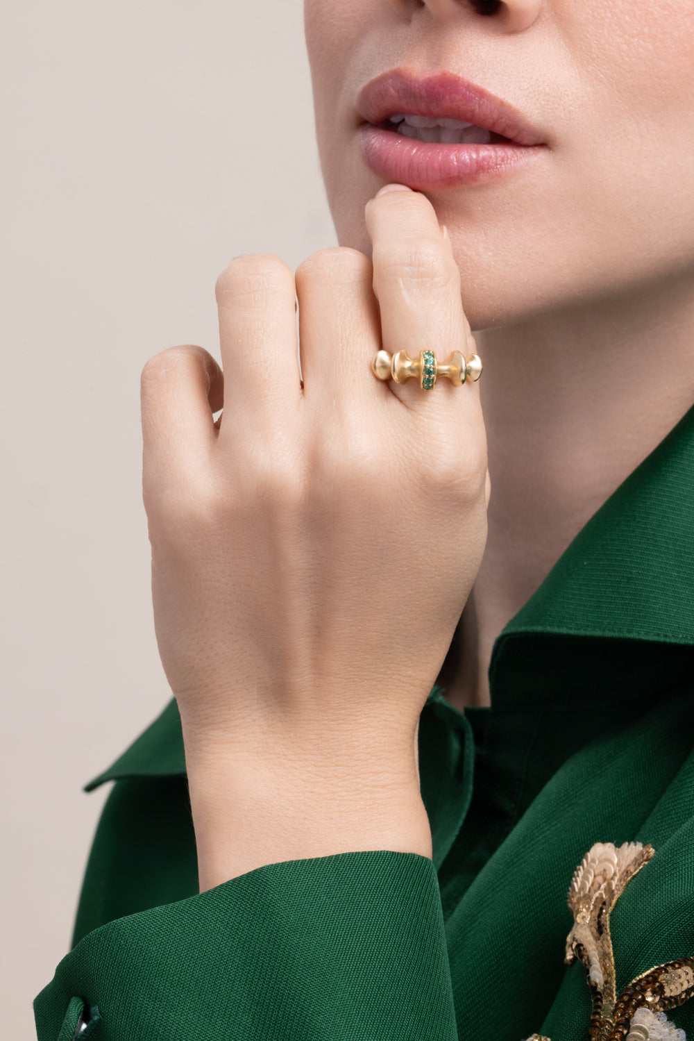Chrona I Emerald Ring