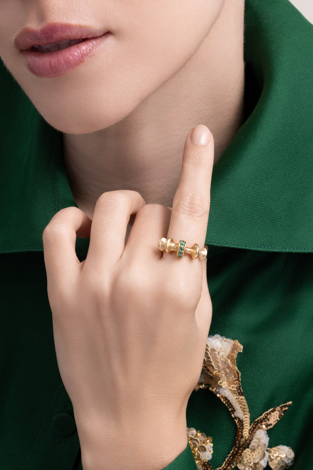 Chrona I Emerald Ring