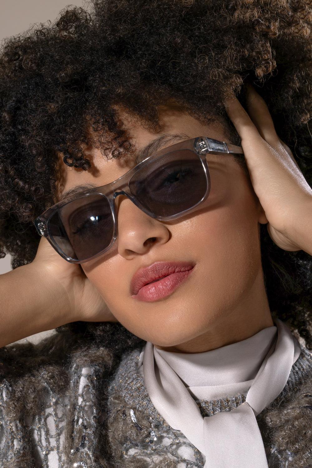 Rectangle Sunglasses-GREY-ACCESSORIESUNGLASSES-BRUNELLO CUCINELLI