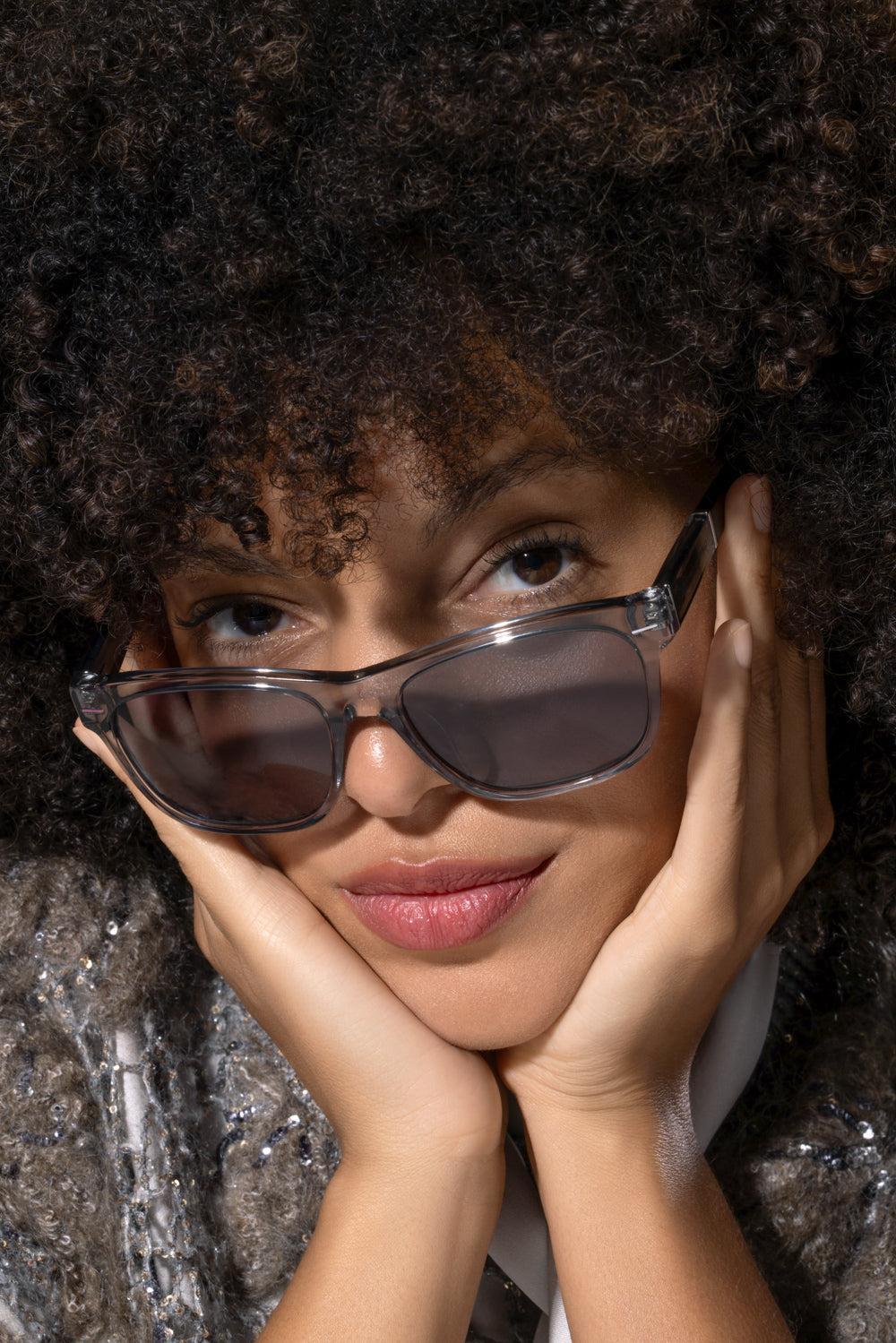 Rectangle Sunglasses-GREY-ACCESSORIESUNGLASSES-BRUNELLO CUCINELLI