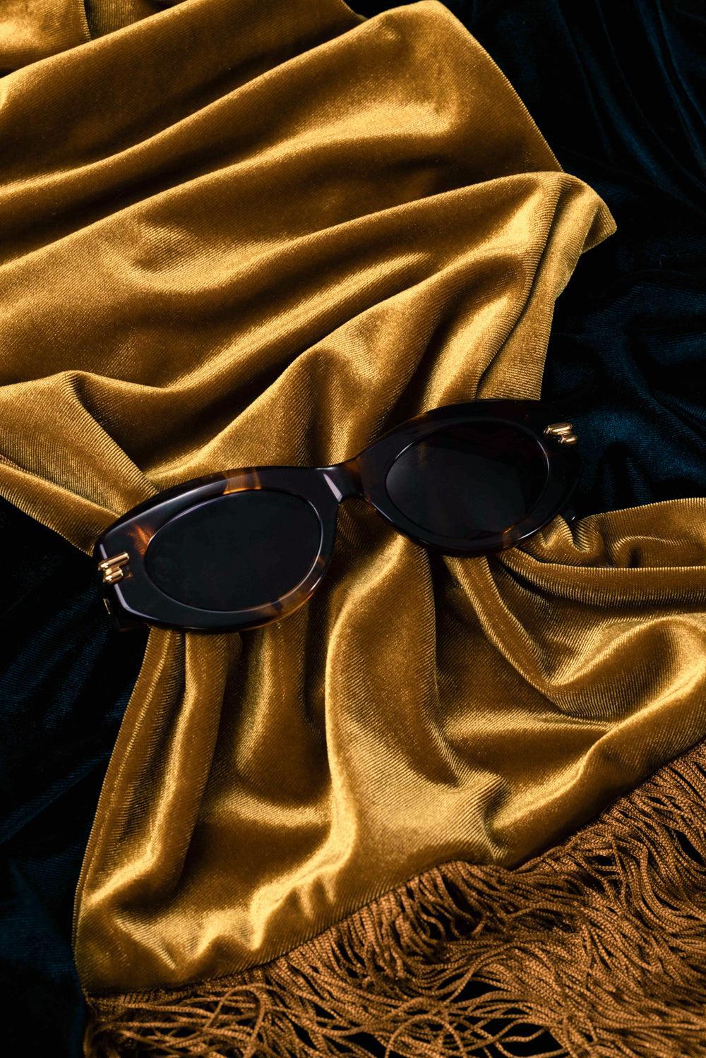  Oval Sunglasses - Havana Brown-HAVHVBRN-ACCESSORIESUNGLASSES-BOTTEGA VENETA 