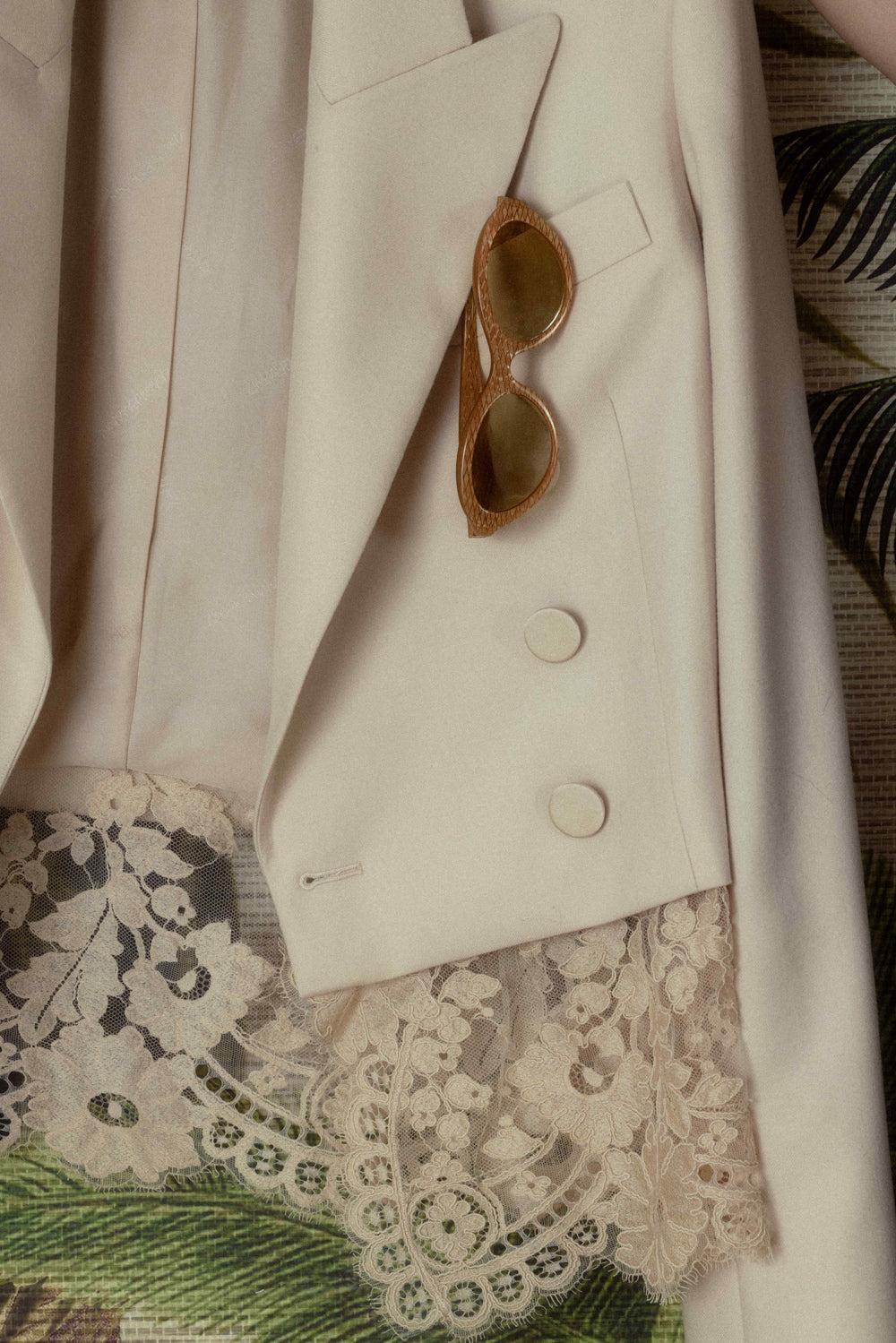 Oval Sunglasses-GOLD-ACCESSORIESUNGLASSES-VALENTINO ACCESSORIES