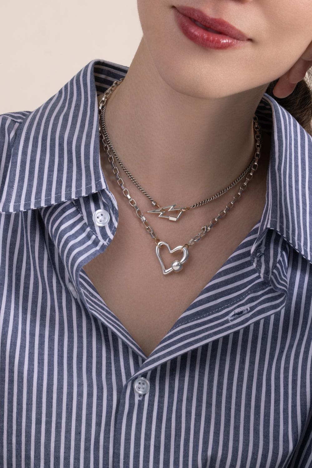 Boltlock- Silver-SILVER-JEWELRYFINE JEWELPENDANT-MARLA AARON
