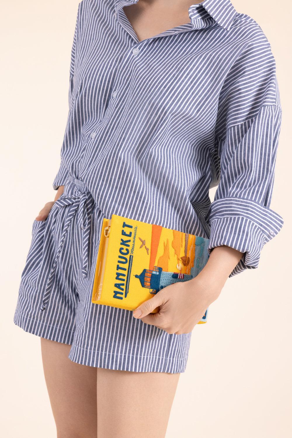 Flutter Short - Sailor Stripe-STRIPE-1-CLOTHINGPANTSHORT-The Lady & The Sailor x Marissa Collections