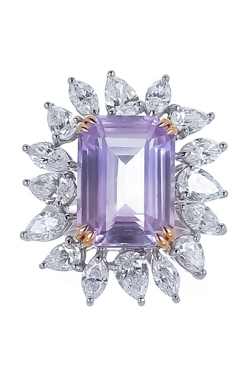 Purple Sapphire Diamond Ring