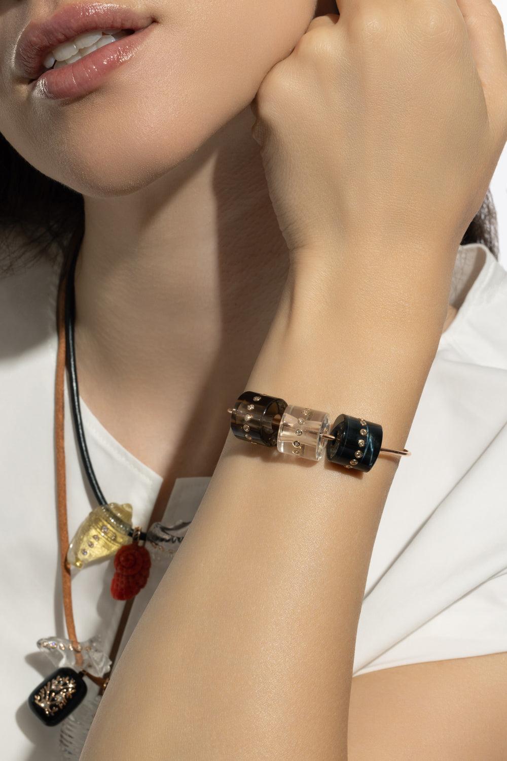 Classic Wave Wire Bracleet-ROSE GOLD-JEWELRYFINE JEWELBRACELET O-DEZSO BY SARA BELTRAN