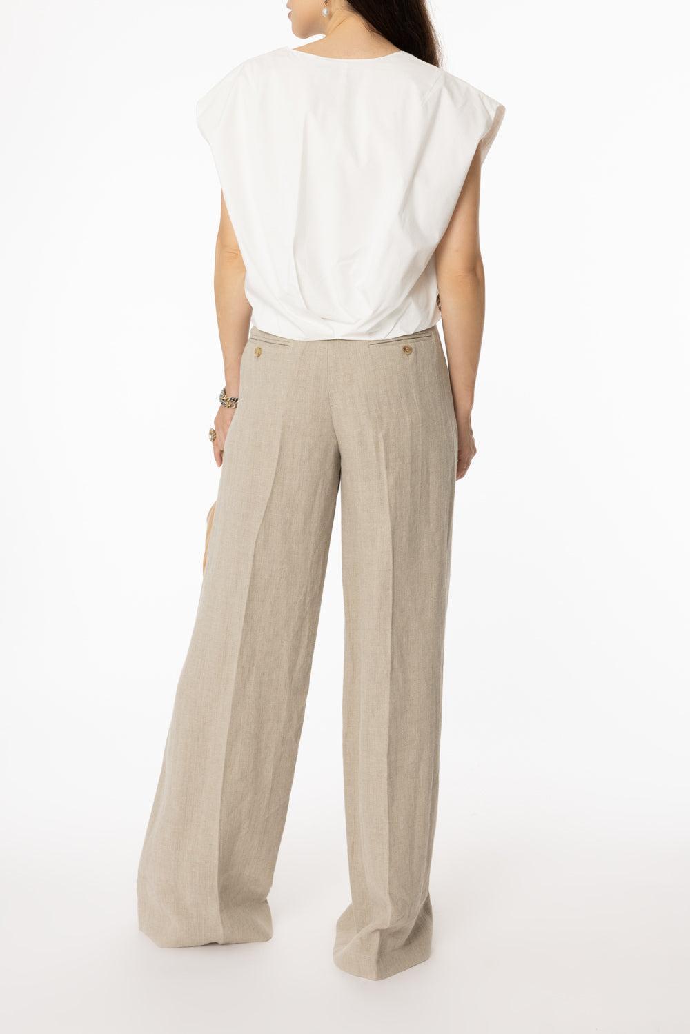 Wrenli Top-WHITE-XS-CLOTHINGTOPBLOUSE-SIMKHAI