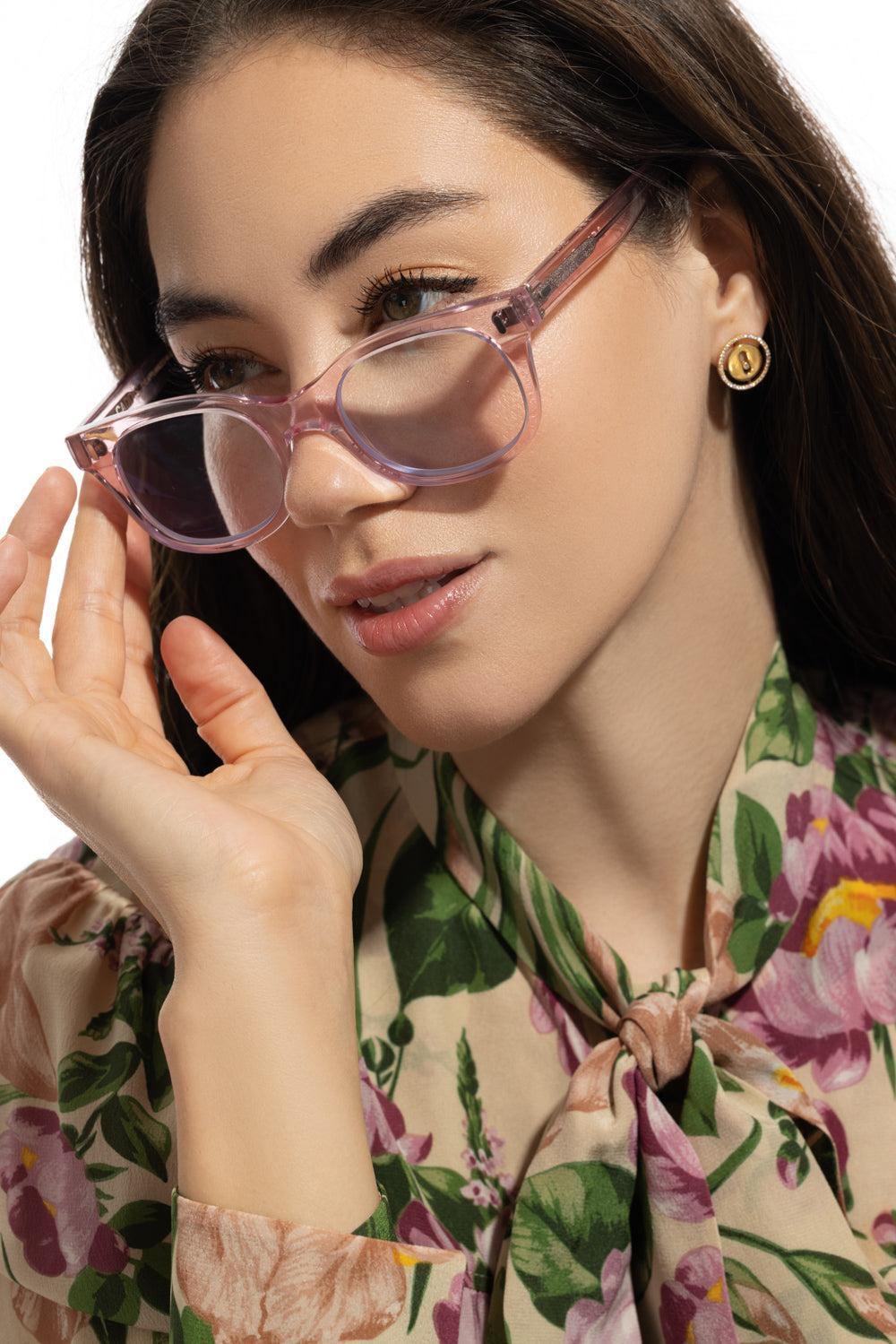 Bixby Compact Reading Glasses - Clear Pink-CLRPINK-0.00-ACCESSORIEEYEWEAR-CADDIS