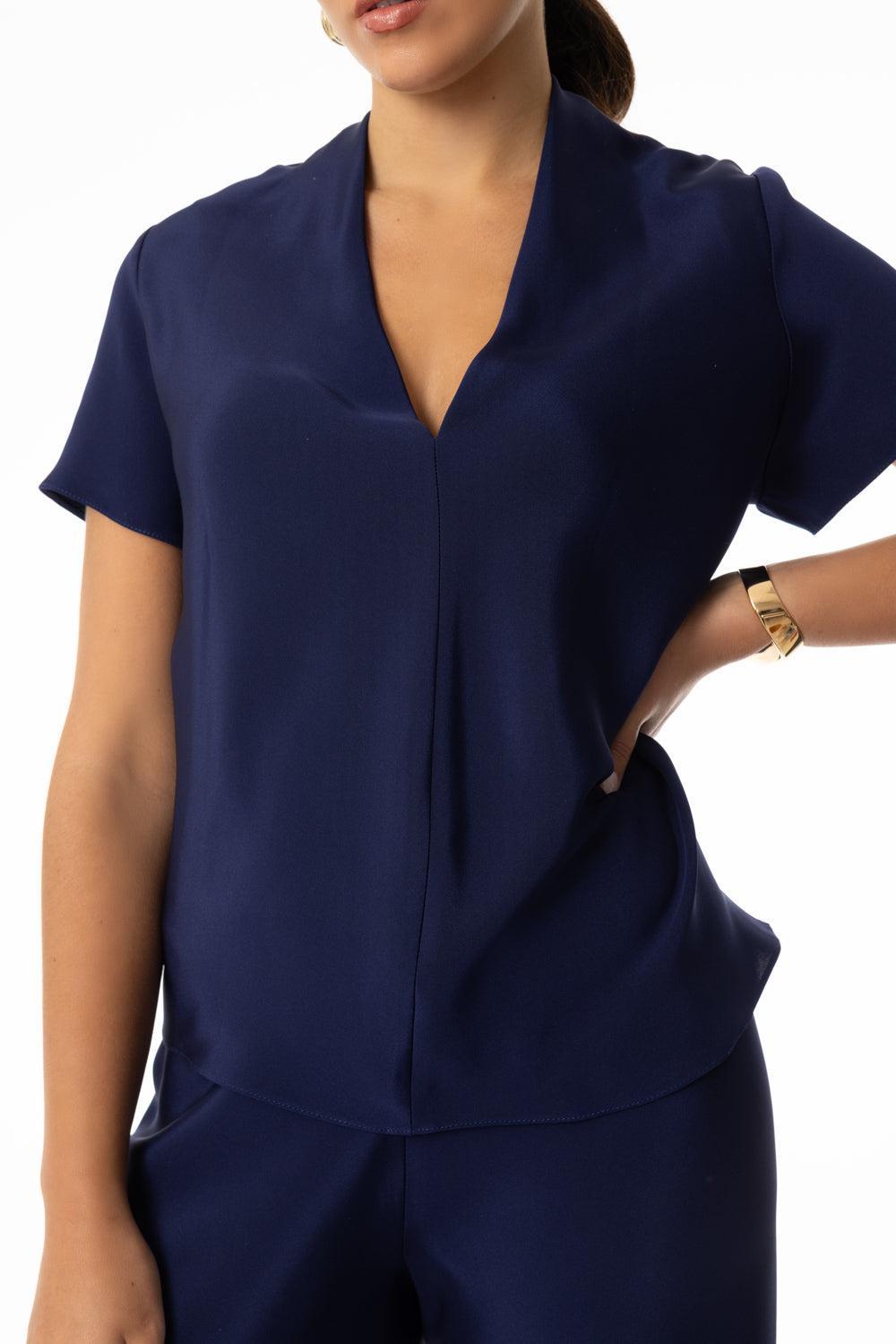 Slake Top-SAPPHIRE-P-CLOTHINGTOPBLOUSE-PETER COHEN