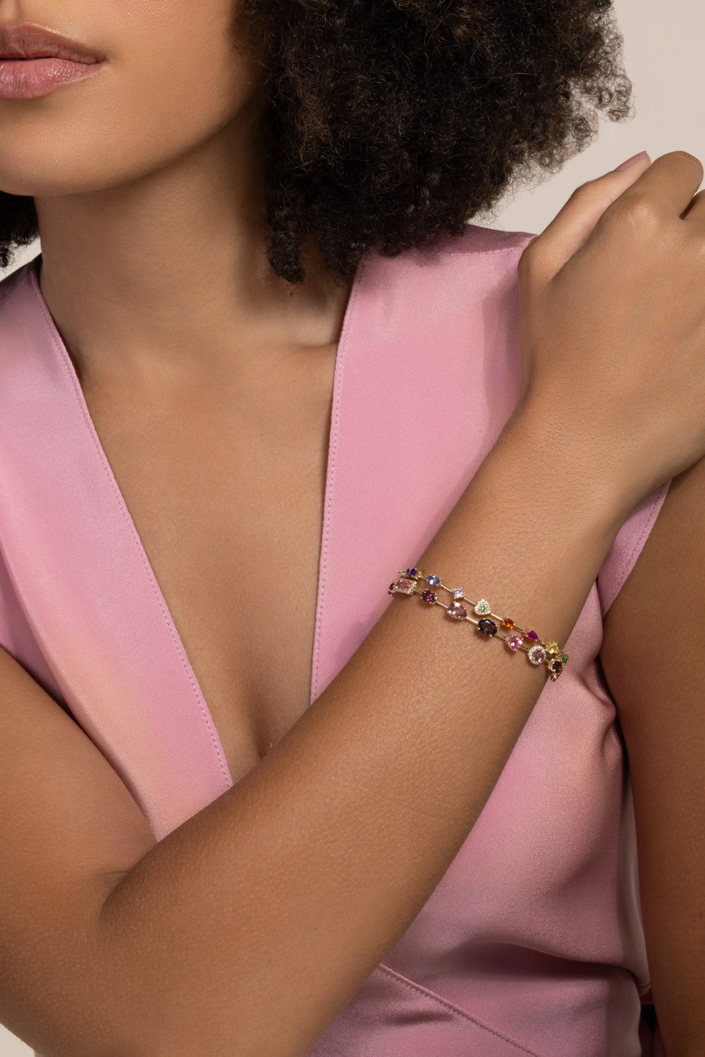 Pink Rock Candy Bracelet