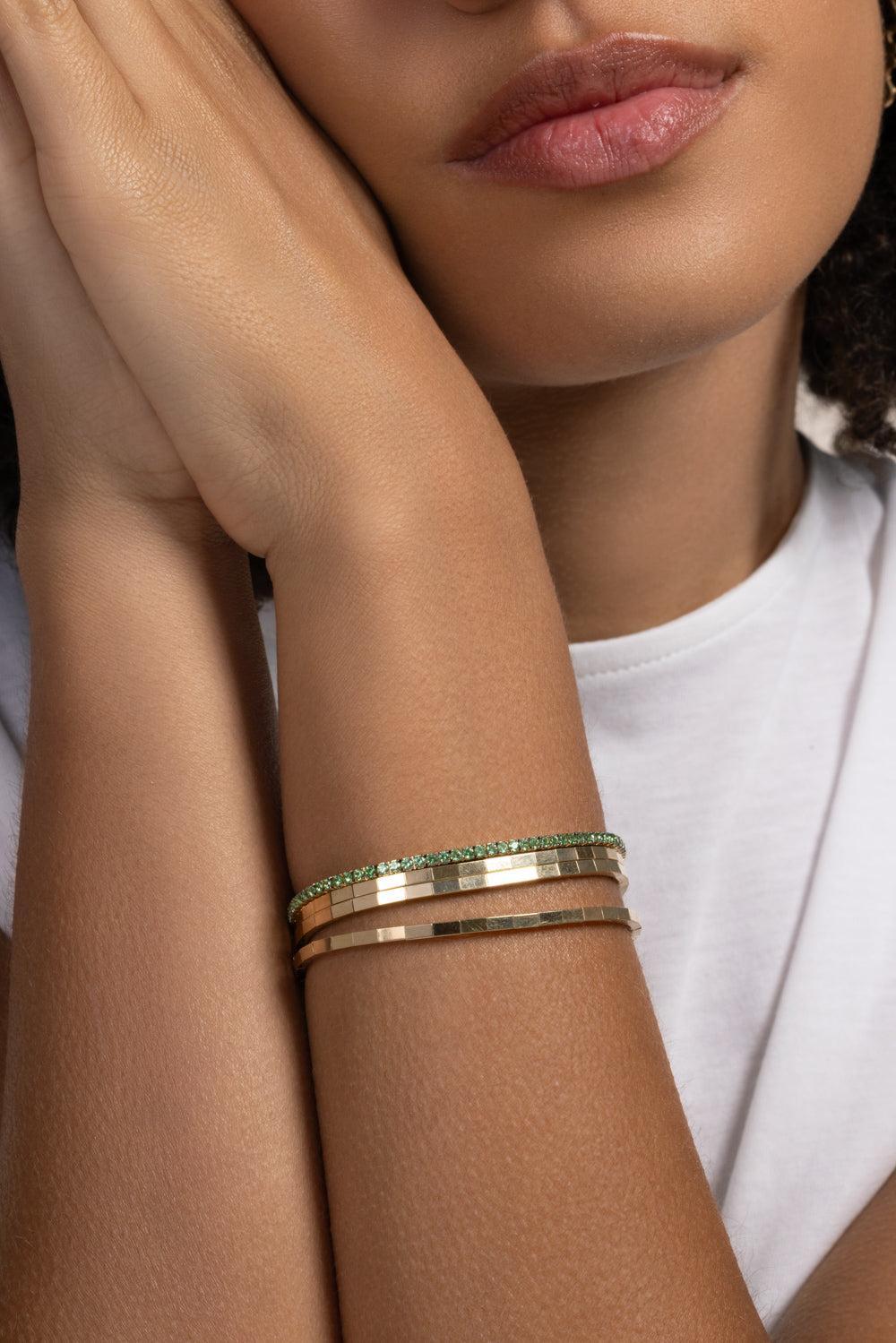 Three Turn Bracelet - Yellow Gold-YELLOW GOLD-JEWELRYFINE JEWELBRACELET O-ROBERTO DEMEGLIO