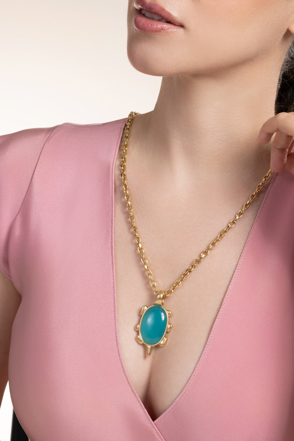 Chrysocolla Chrona Pendant