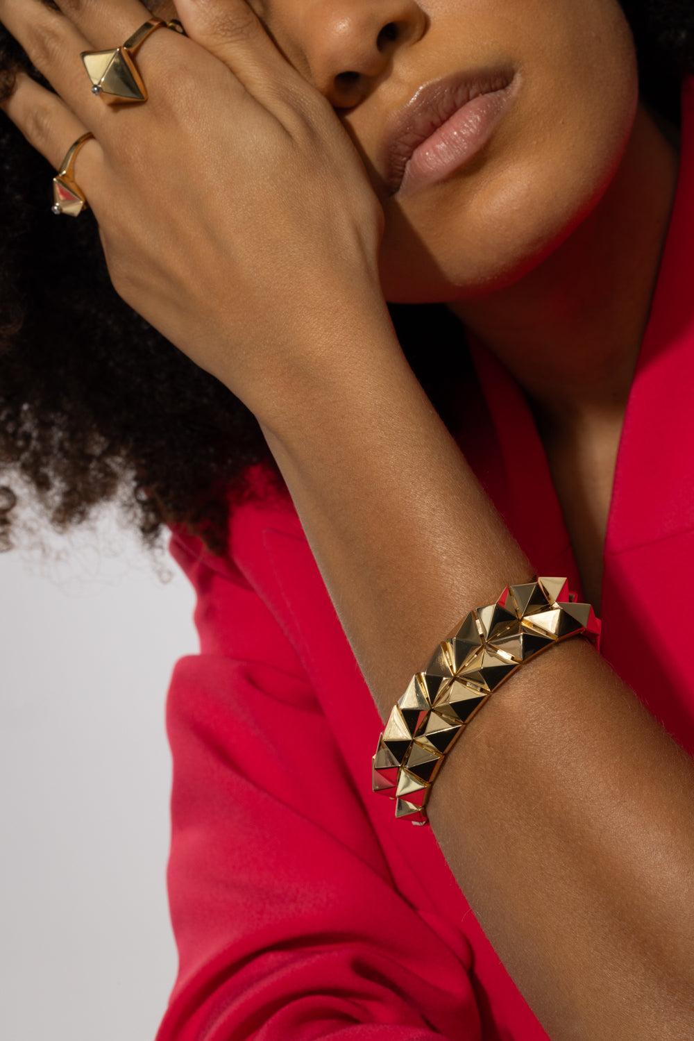 Piramide Bracelet-YELLOW GOLD-JEWELRYFINE JEWELBRACELET O-ALETTO BROTHERS