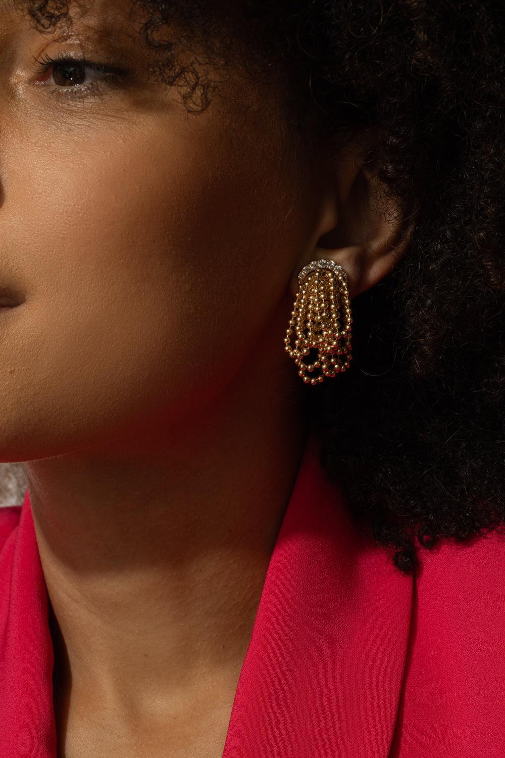 Diamond Goccia Earrings-YELLOW GOLD-JEWELRYFINE JEWELEARRING-ALETTO BROTHERS