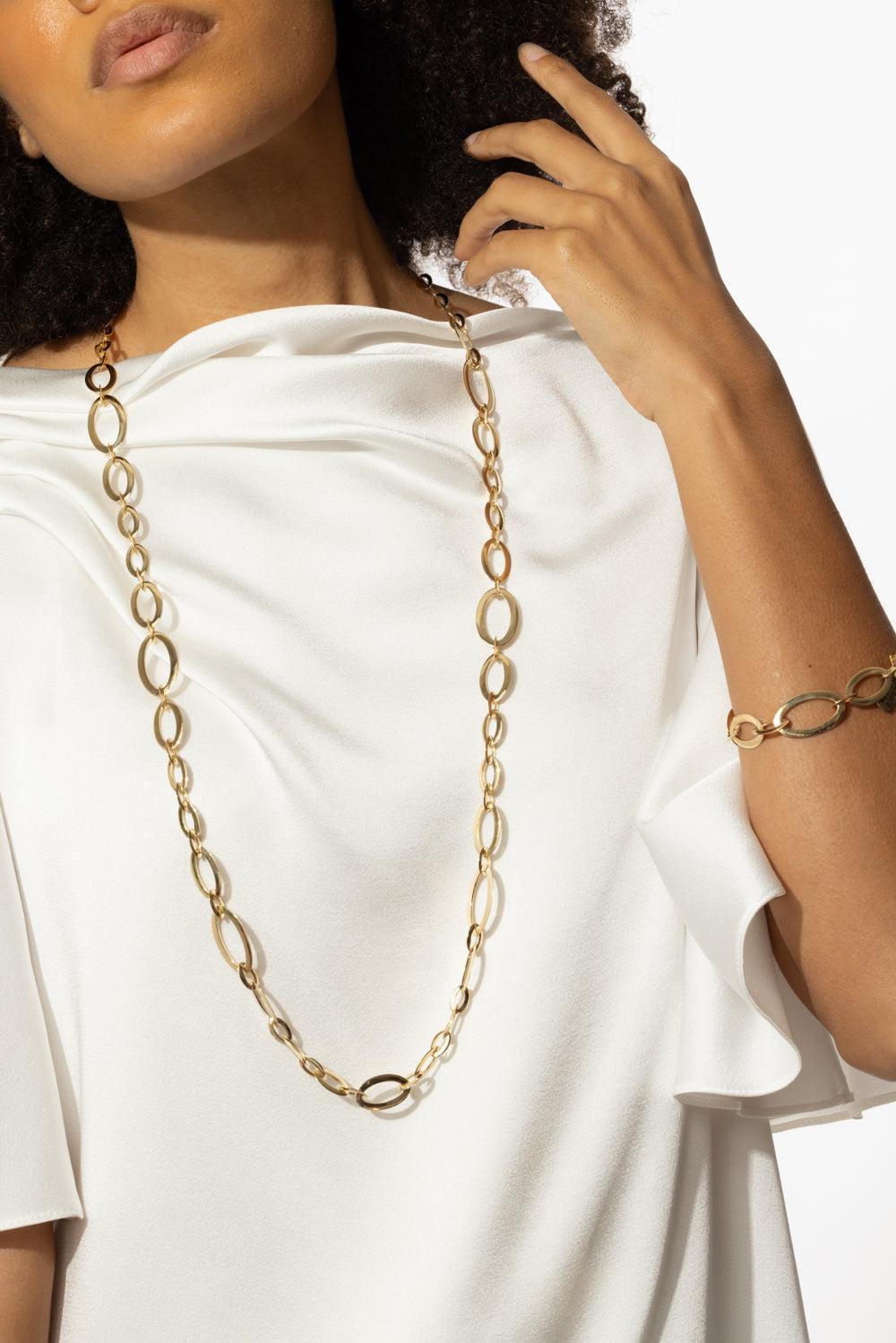 Soleil Drop Necklace-YELLOW GOLD-JEWELRYFINE JEWELNECKLACE O-ALETTO BROTHERS