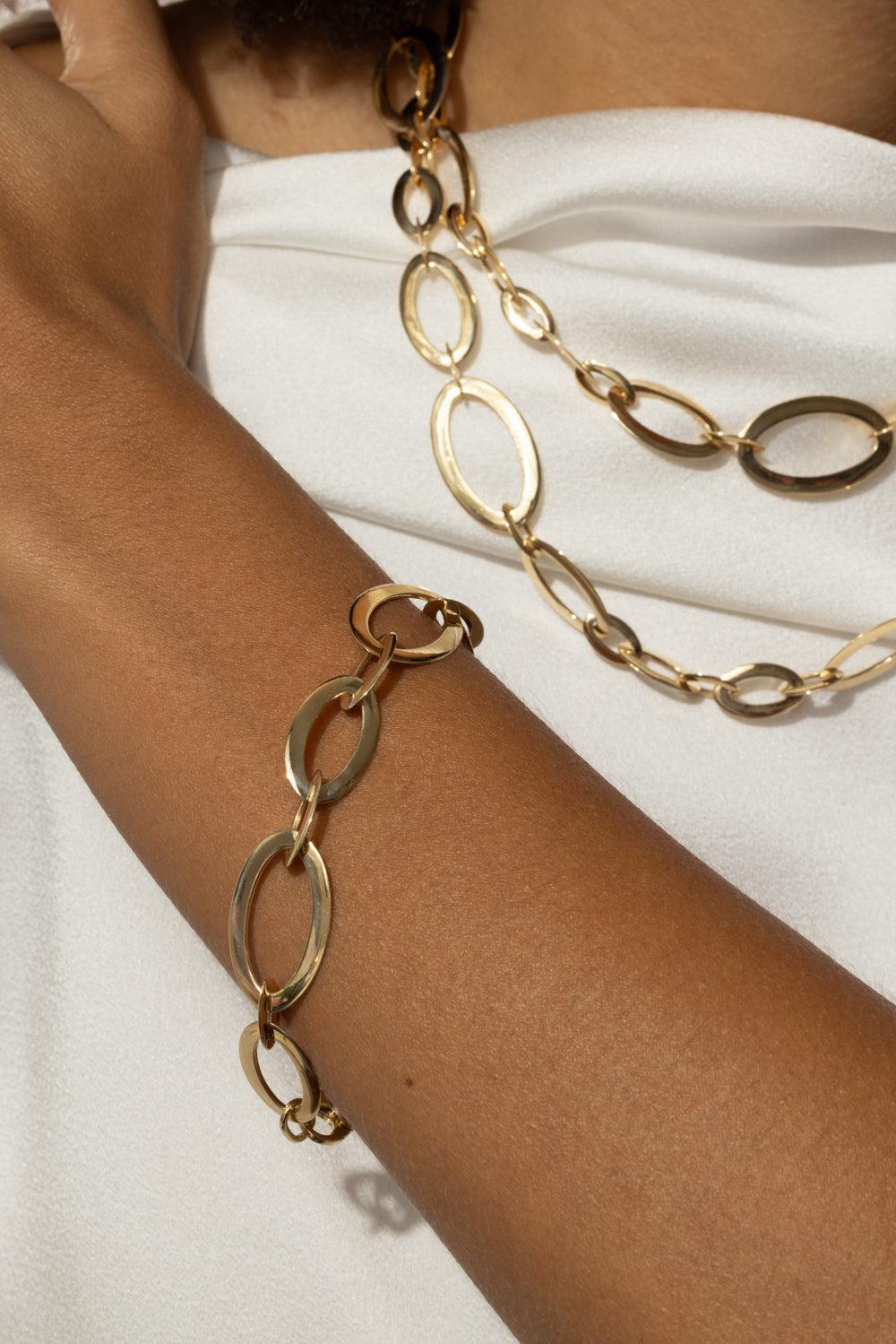 Soleil Bracelet-YELLOW GOLD-JEWELRYFINE JEWELBRACELET O-ALETTO BROTHERS