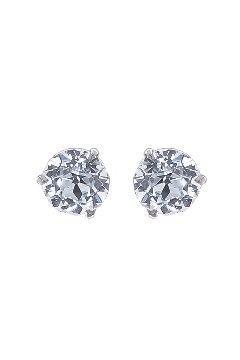 Lab-Grown Diamond Martini Prong Stud Earrings - 3ct - White Gold