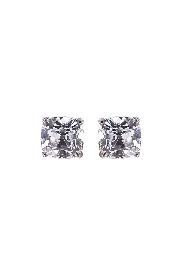 Lab-Grown Diamond Old Mine Prong Stud Earrings - 3ct - White Gold