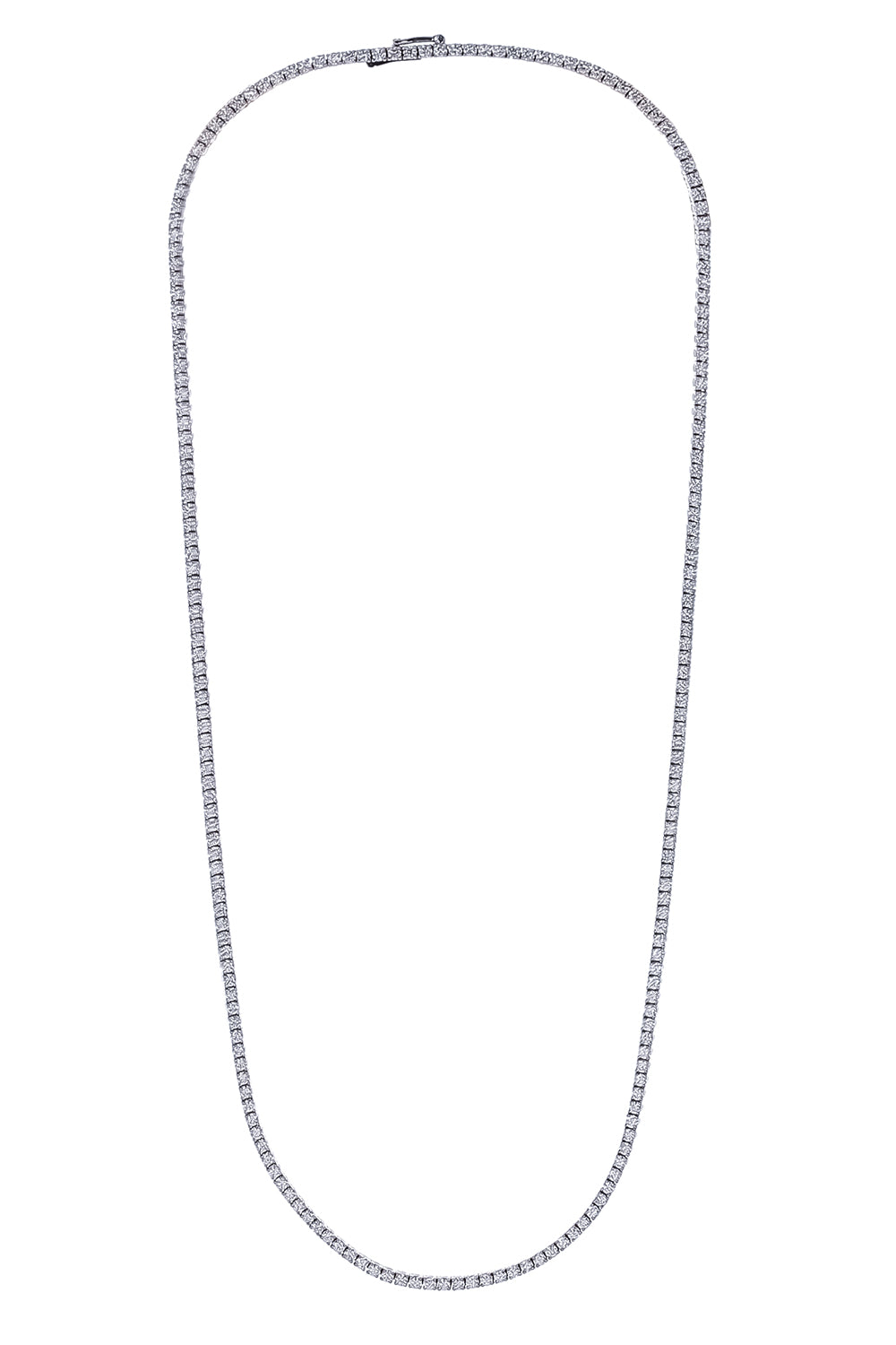 Lab-Grown Diamond Tennis Necklace - 6ct - White Gold