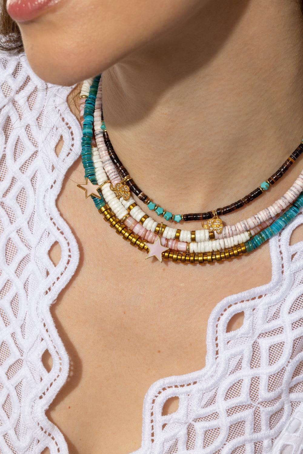 Turquoise Iris Prima Necklace-BLUE-JEWELRYBOUTIQUENECKLACE O-HIJAS DE PUKA