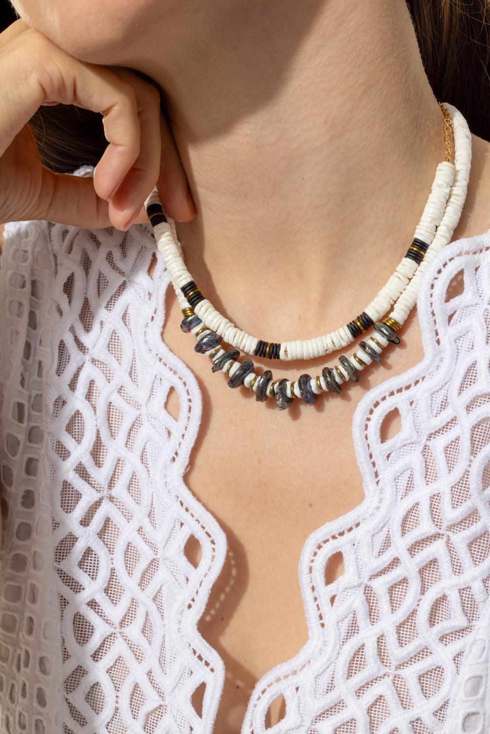 Bianca Shell Pearl Necklace-WHITE-JEWELRYBOUTIQUENECKLACE O-HIJAS DE PUKA