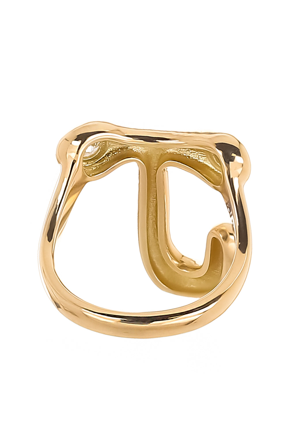 Diamond J Bubble Ring