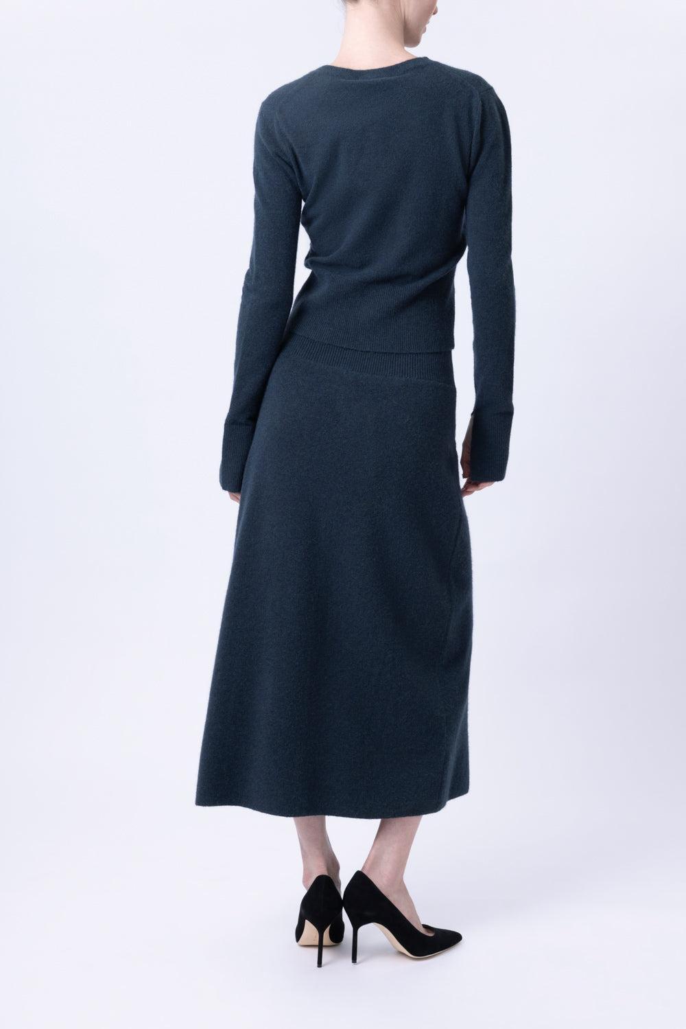 Embroidered Fitted Cardigan-GREEN-XS-CLOTHINGTOPCARDIGAN-ERDEM