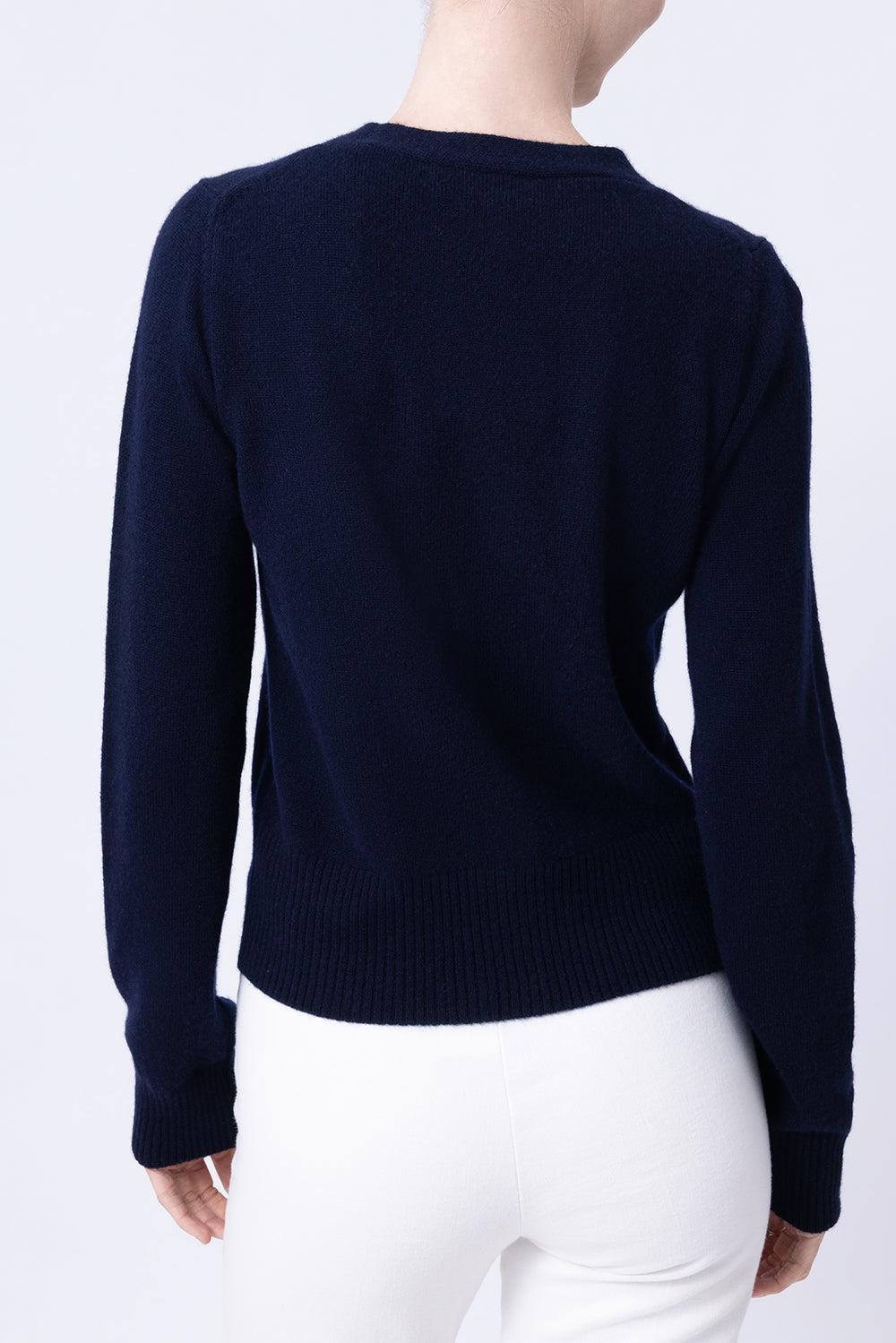 The Cashmere Cardigan - Navy-BLUE-XS-CLOTHINGTOPCARDIGAN-MISH