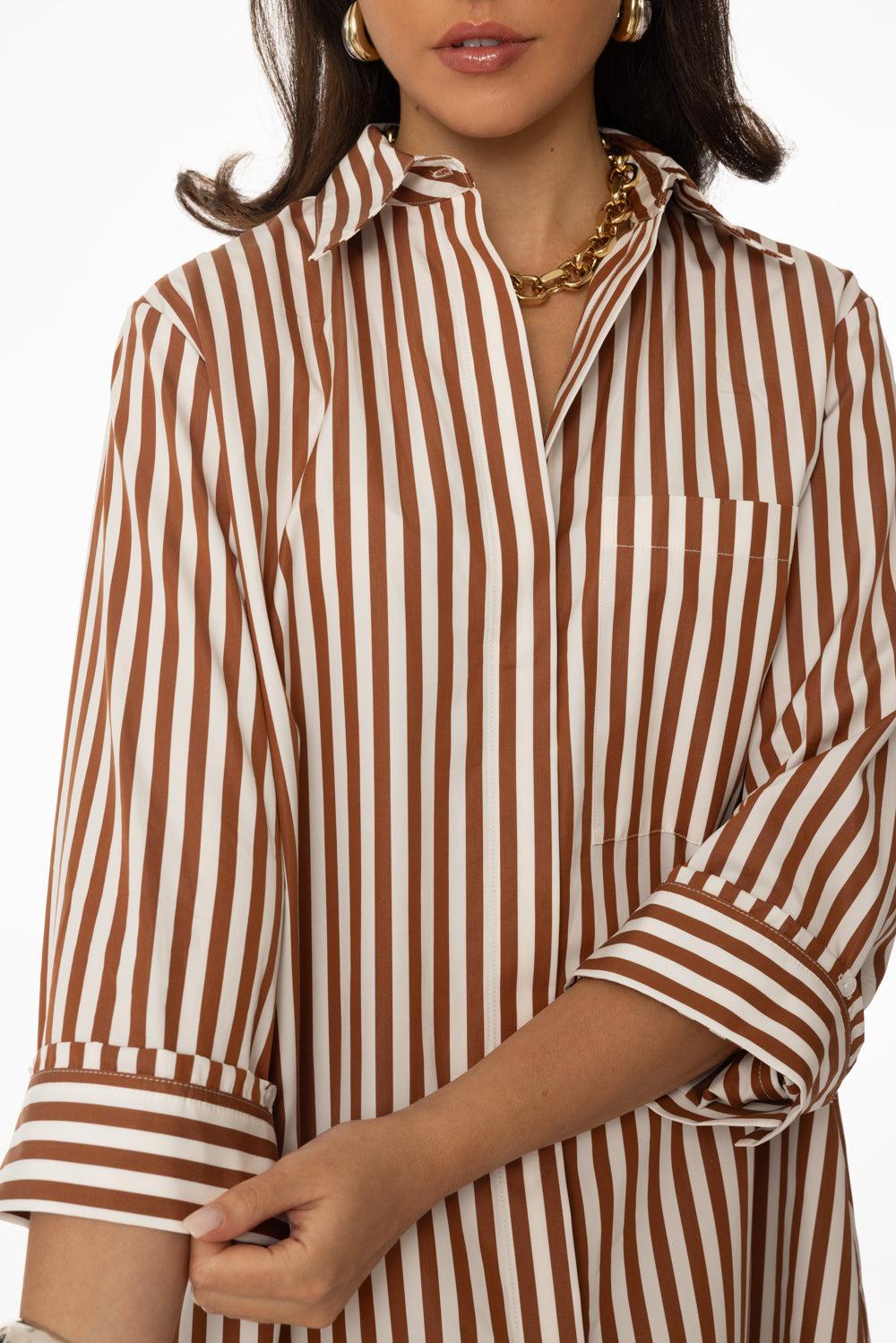 Morning After Shirt Dress-IVR/COGN-XS-CLOTHINGDRESSCASUAL-TWP