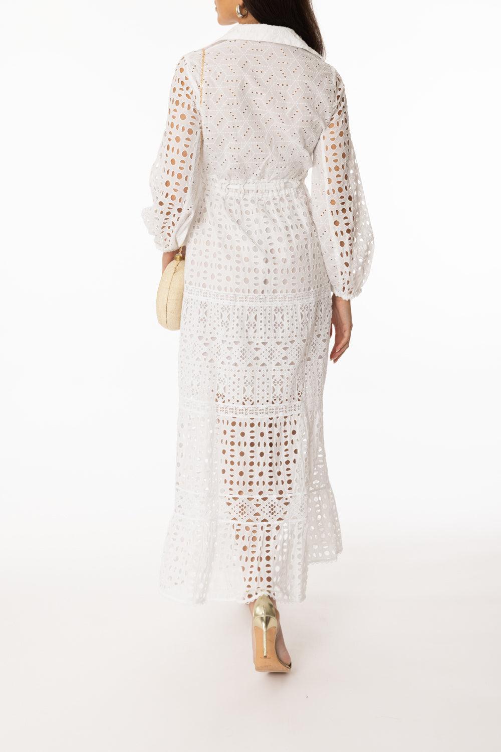 Nilos Dress-WHITE-XS-CLOTHINGDRESSCASUAL-TEMPTATION POSITANO