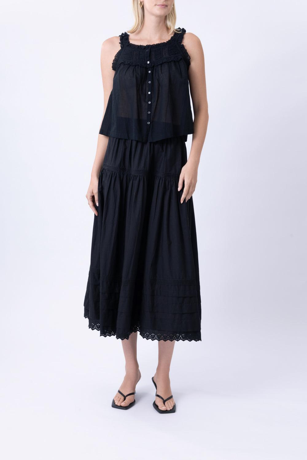 Fidella Top-BLACK-XXS-CLOTHINGTOPBLOUSE-DOEN