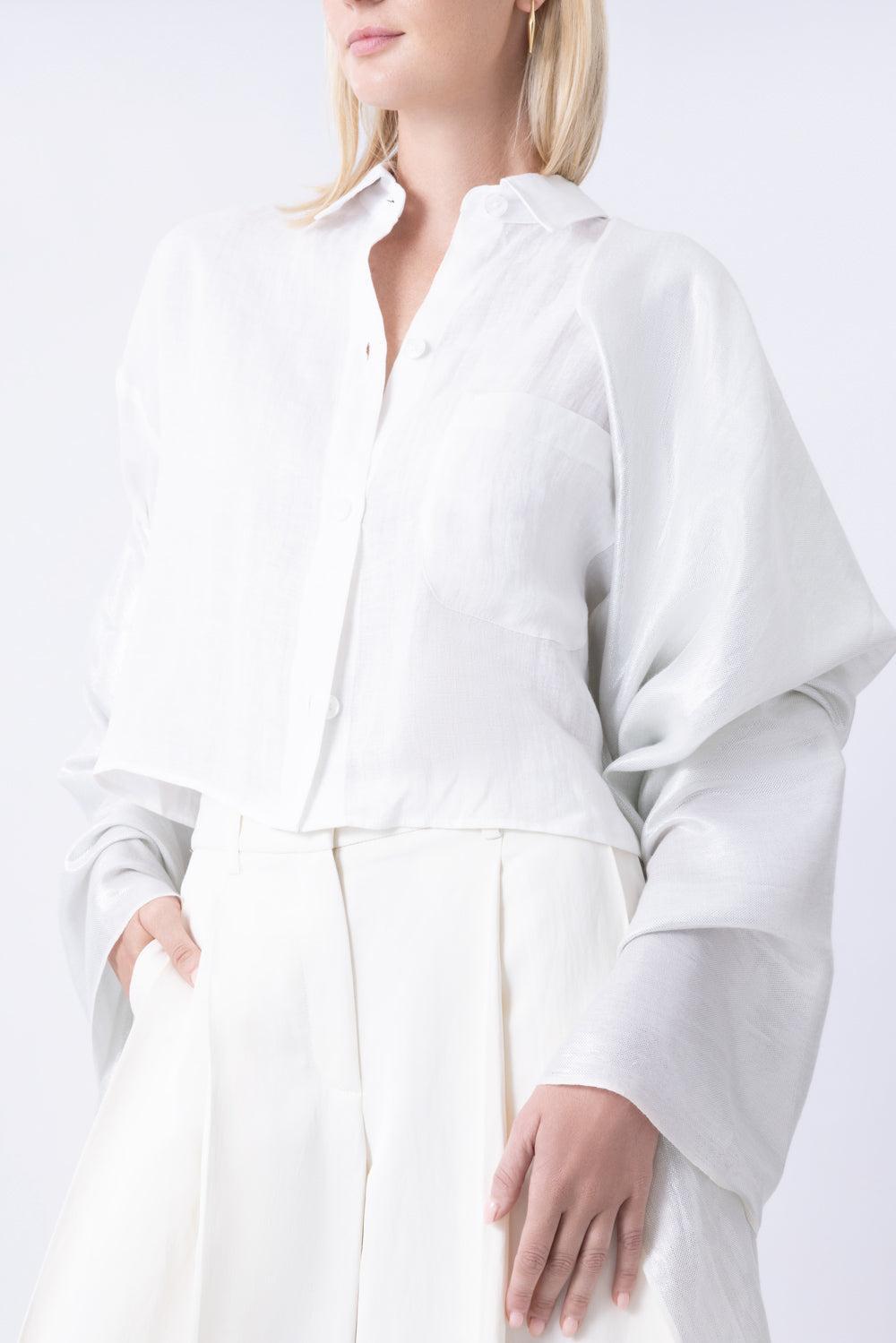The Mercury Wrap - Chalk-WHITE-ACCESSORIESCARVES-JANE CARR