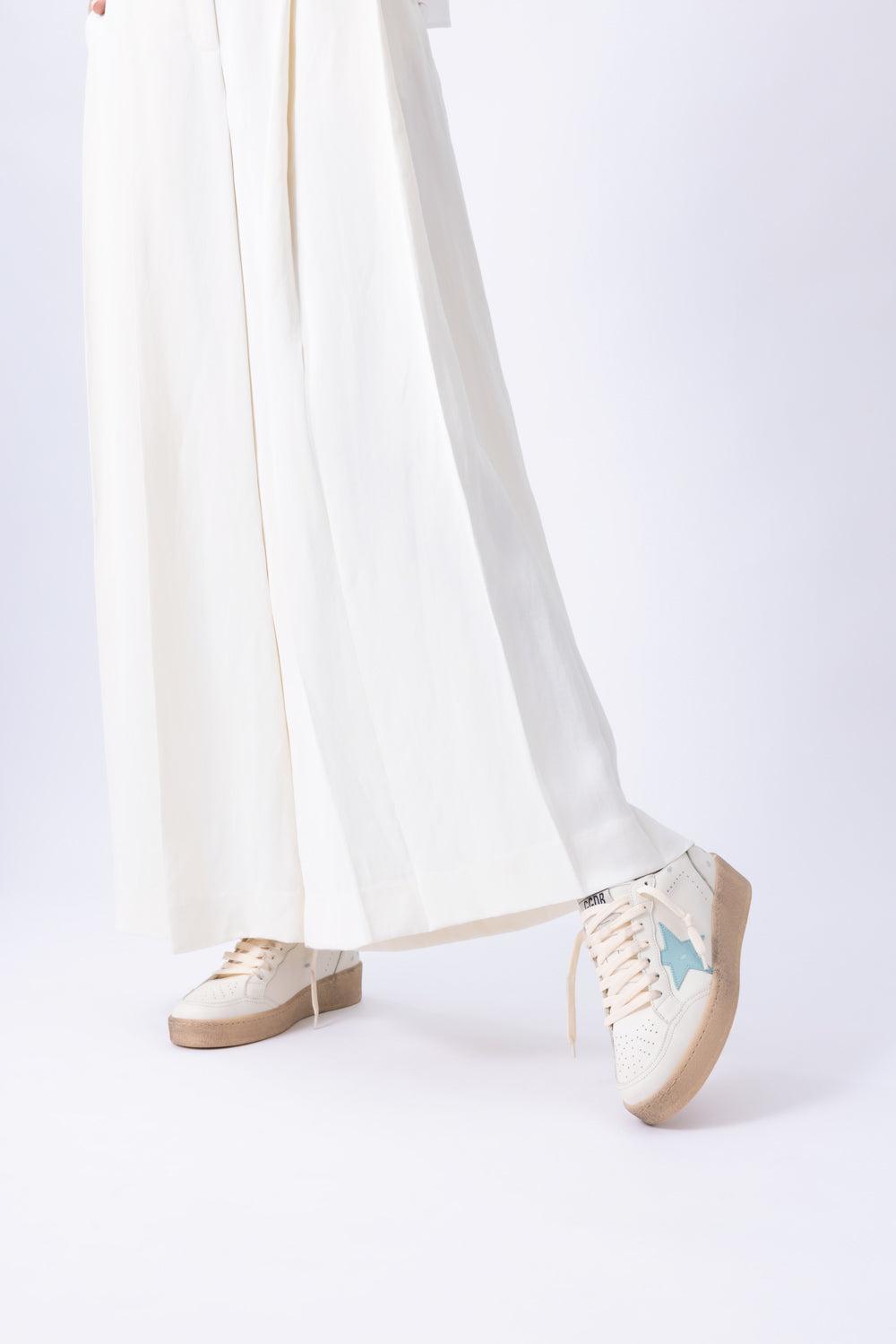 Ballstar Sneaker - White Aquamarine-WHITE-36-SHOESNEAKER-GOLDEN GOOSE