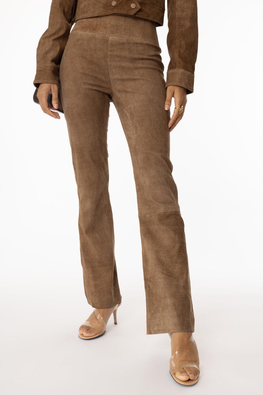 Ankle Flare Legging - Sepia-SEPIA-S-CLOTHINGPANTCROPPED-SPRWMN