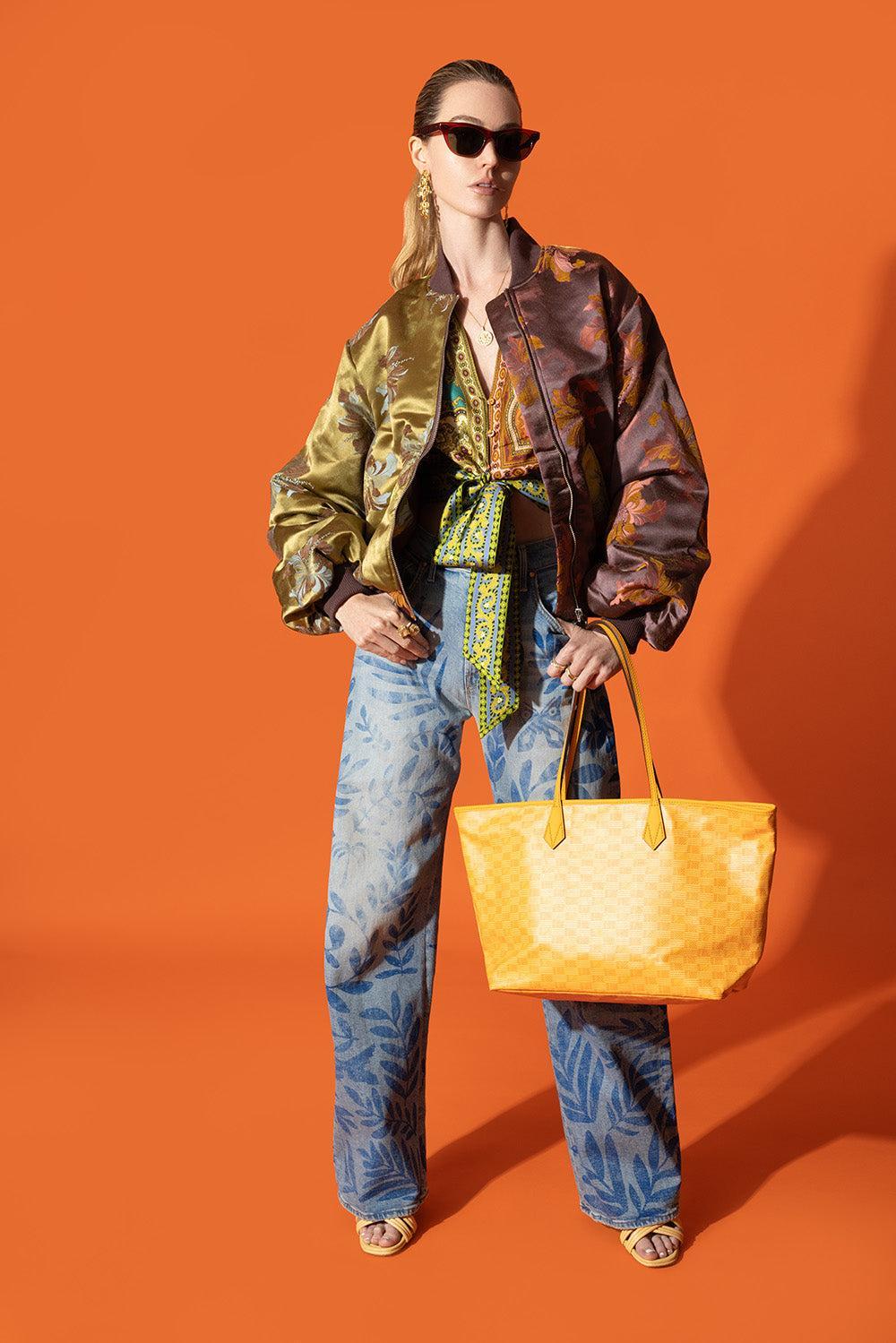 Small Saint Tropez Zip Tote - Honey Natural-HONEYNAT-O/S-HANDBAGTOTES-MOREAU