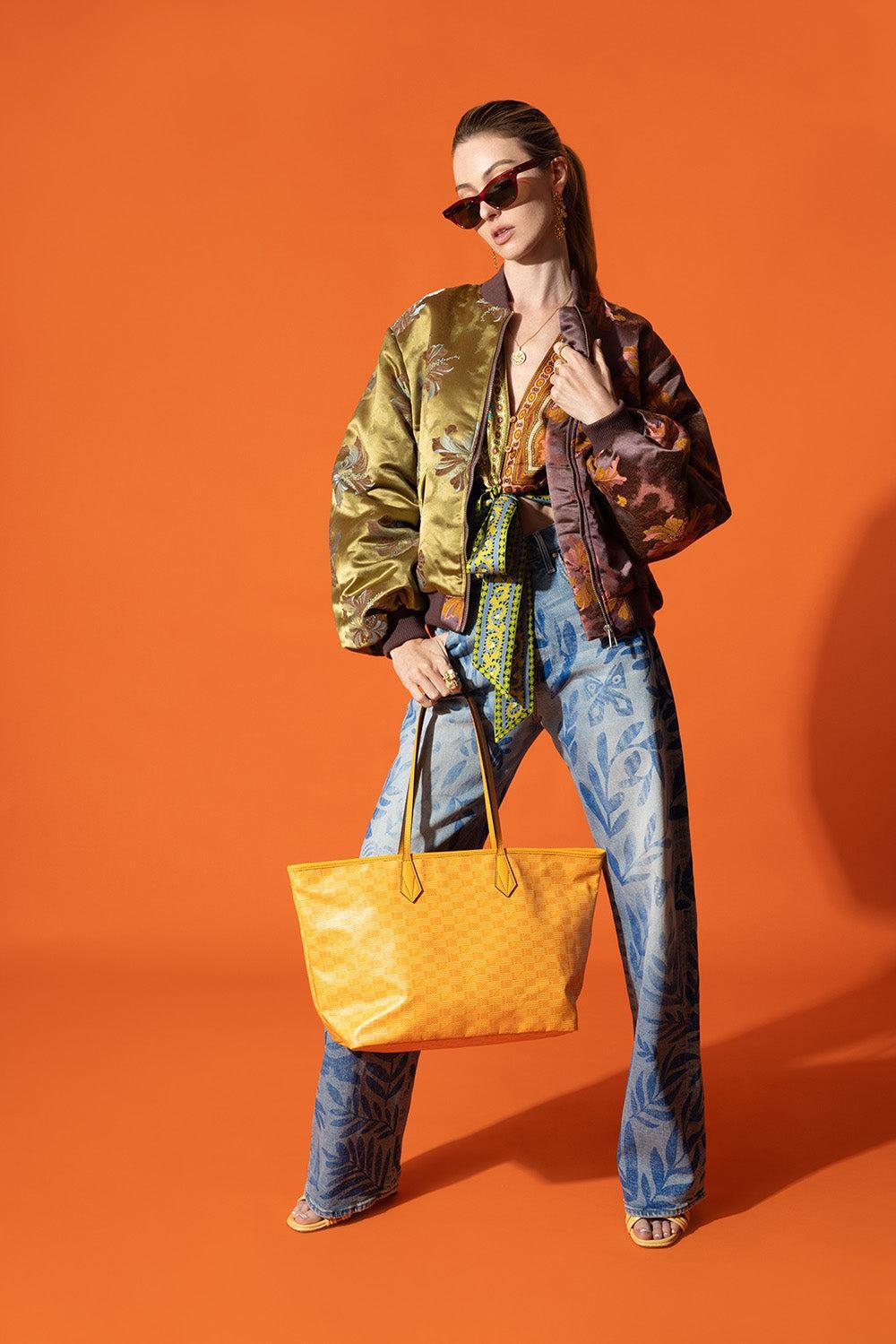 Small Saint Tropez Zip Tote - Honey Natural | MOREAU – Marissa
