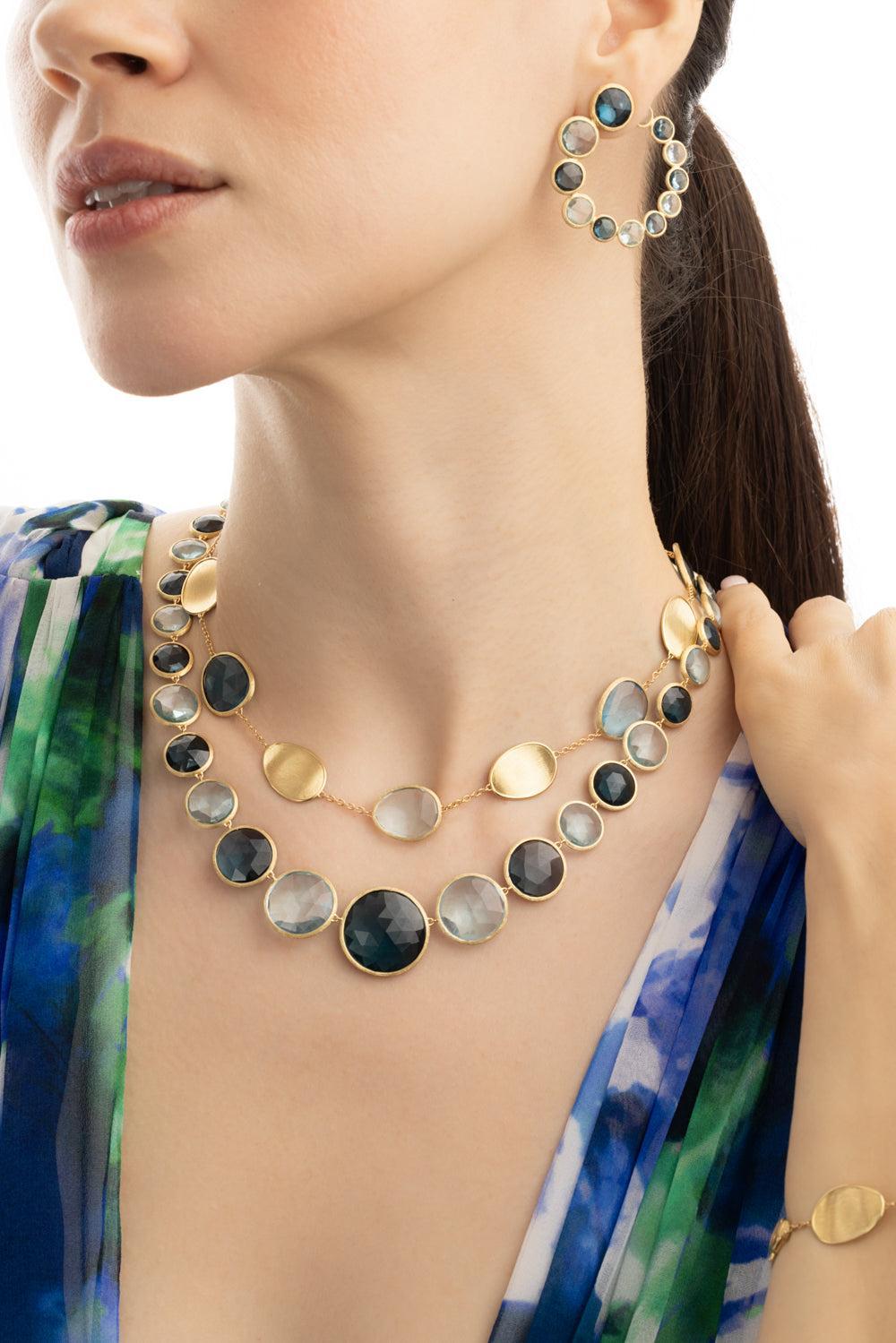 Sky Swiss Topaz Lunaria Necklace-YELLOW GOLD-17-JEWELRYFINE JEWELNECKLACE O-MARCO BICEGO