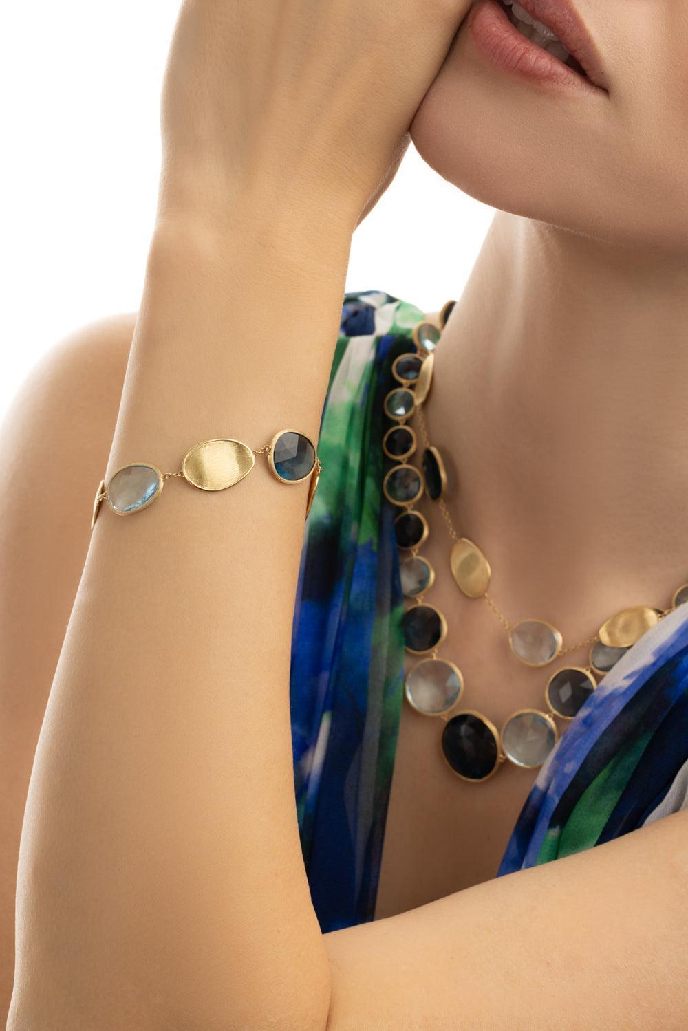 Sky Swiss London Topaz Lunaria Bracelet-YELLOW GOLD-7.25-JEWELRYFINE JEWELBRACELET O-MARCO BICEGO