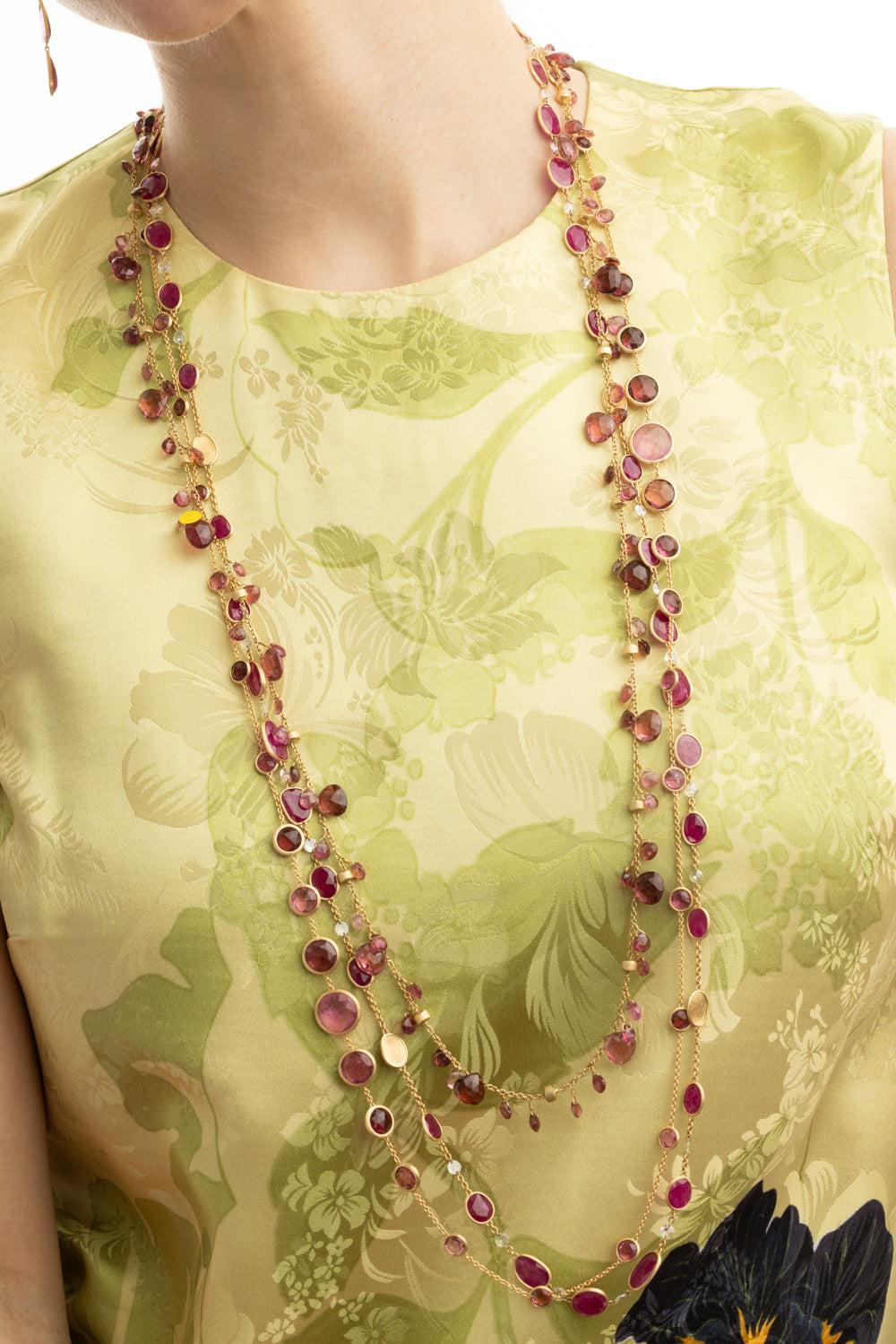 Stone Diamond Unico Necklace-YELLOW GOLD-36-JEWELRYFINE JEWELNECKLACE O-MARCO BICEGO