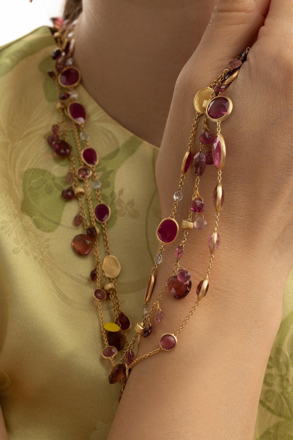 Stone Diamond Unico Necklace-YELLOW GOLD-36-JEWELRYFINE JEWELNECKLACE O-MARCO BICEGO