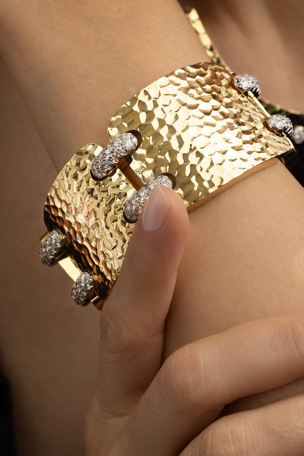 Diamond Starlight Bracelet-YELLOW GOLD-JEWELRYFINE JEWELBRACELET O-DAVID WEBB